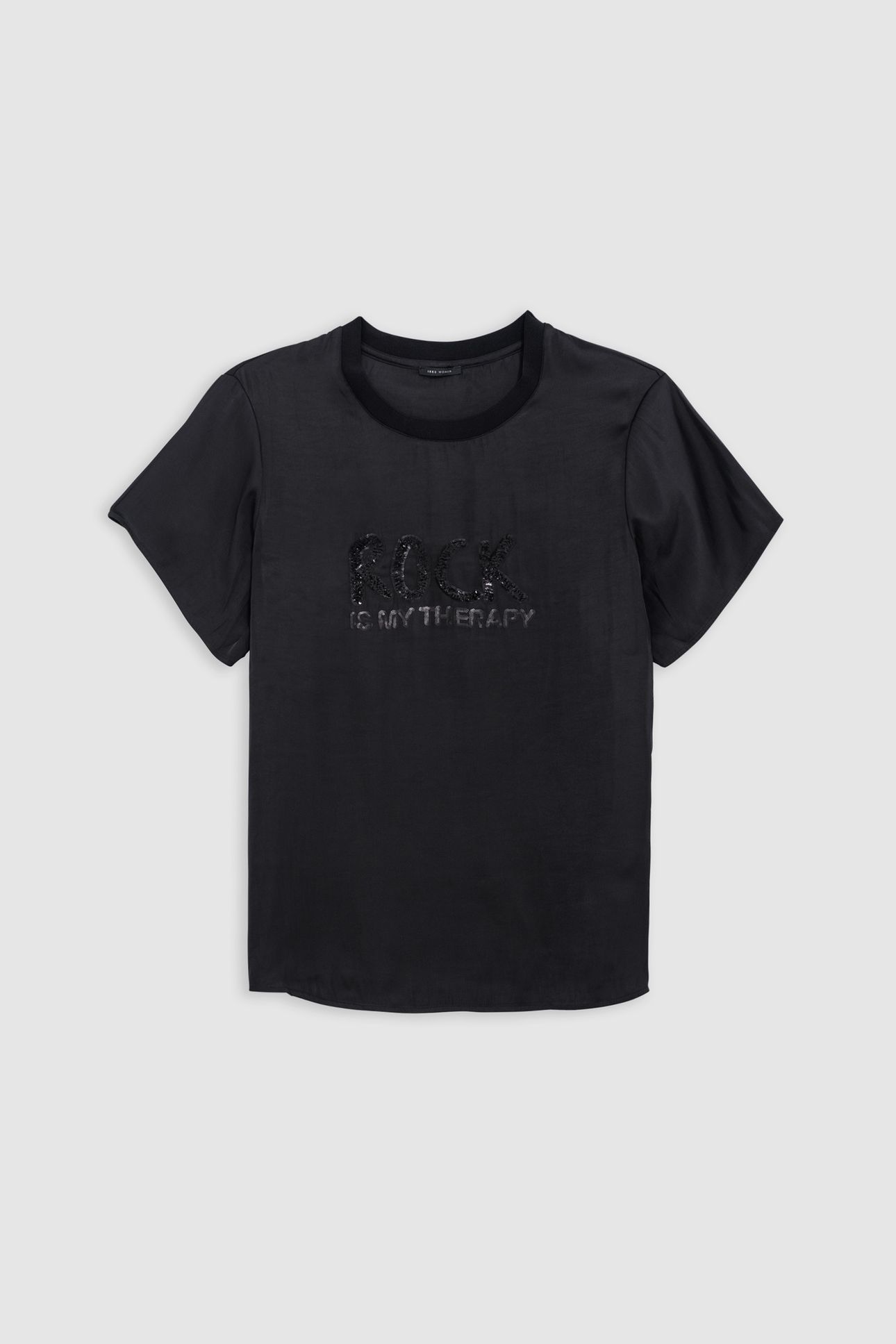 BLACK RECYCLED POLYESTER SEQUIN EMBROIDERED 6