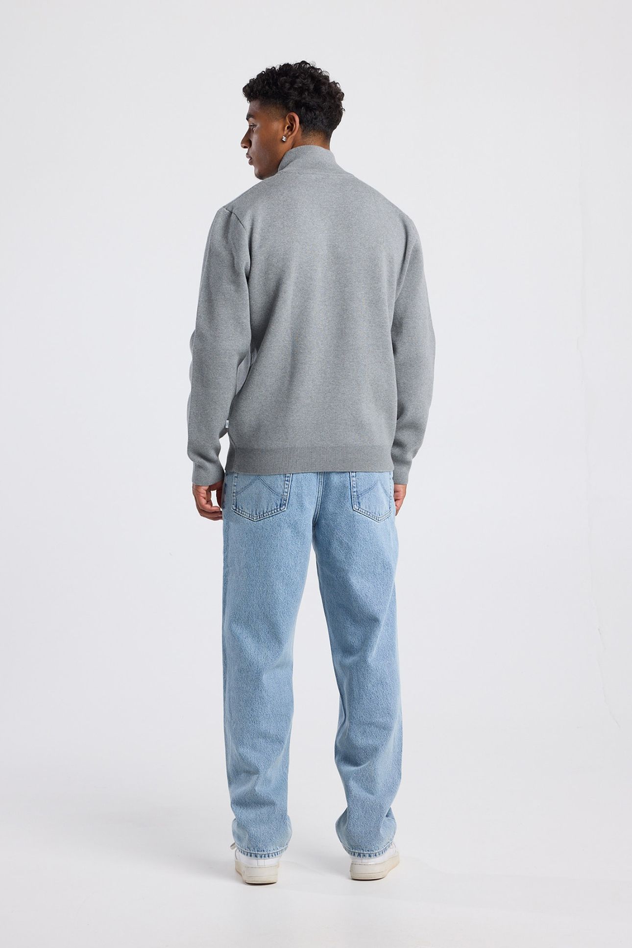KONRAD HALFZIP DARK GREY MELANGE 2