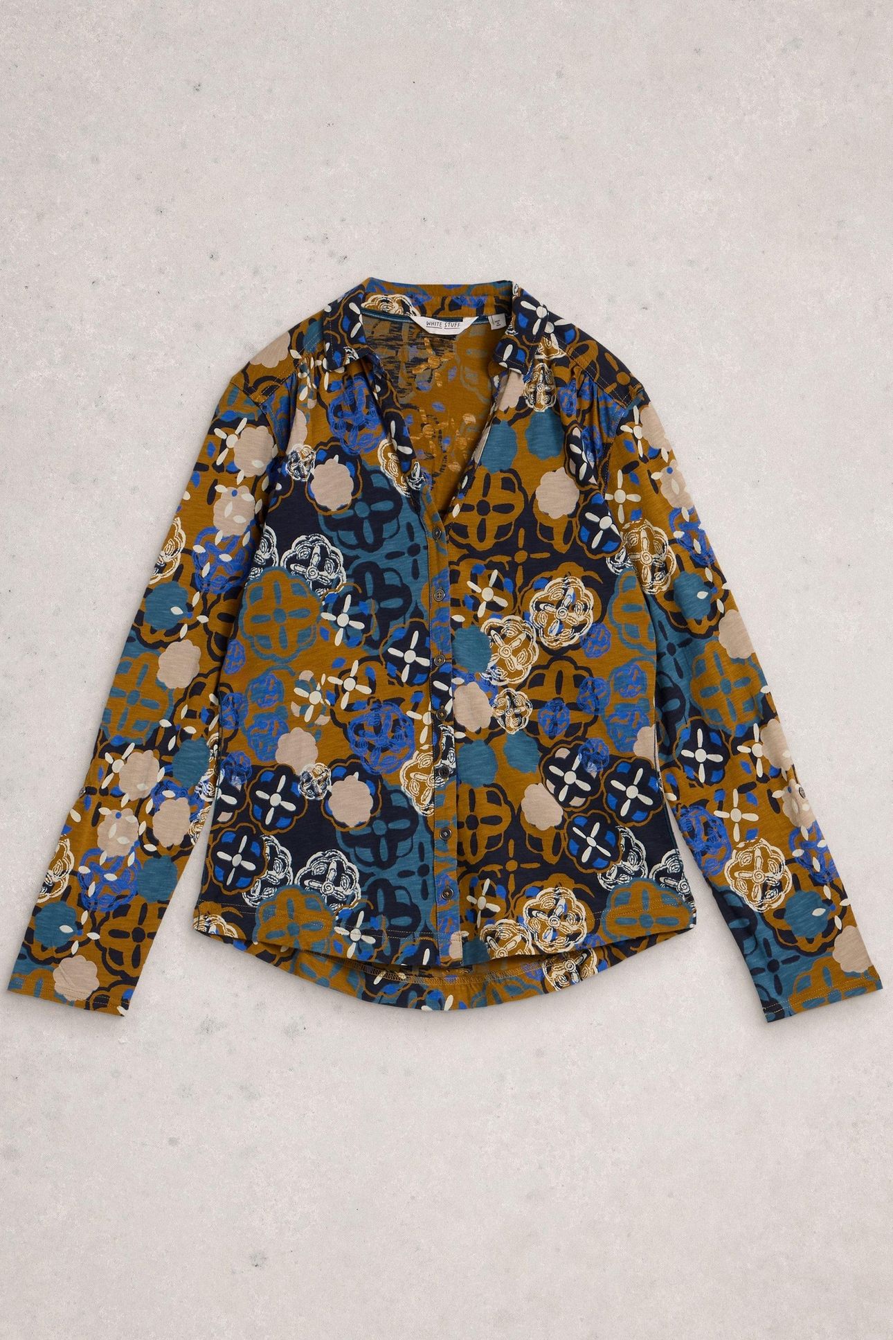 ANNIE JERSEY SHIRT CHARTREUSE MULTI 3