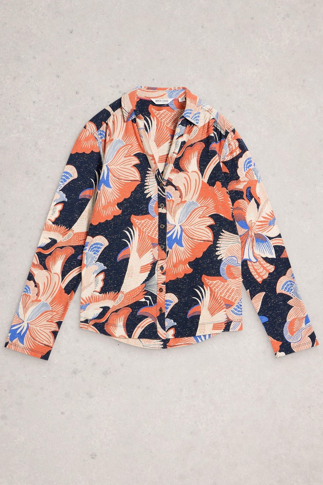 ANNIE PRINTED SPARKLE SHIRT NAVY PRINT 4