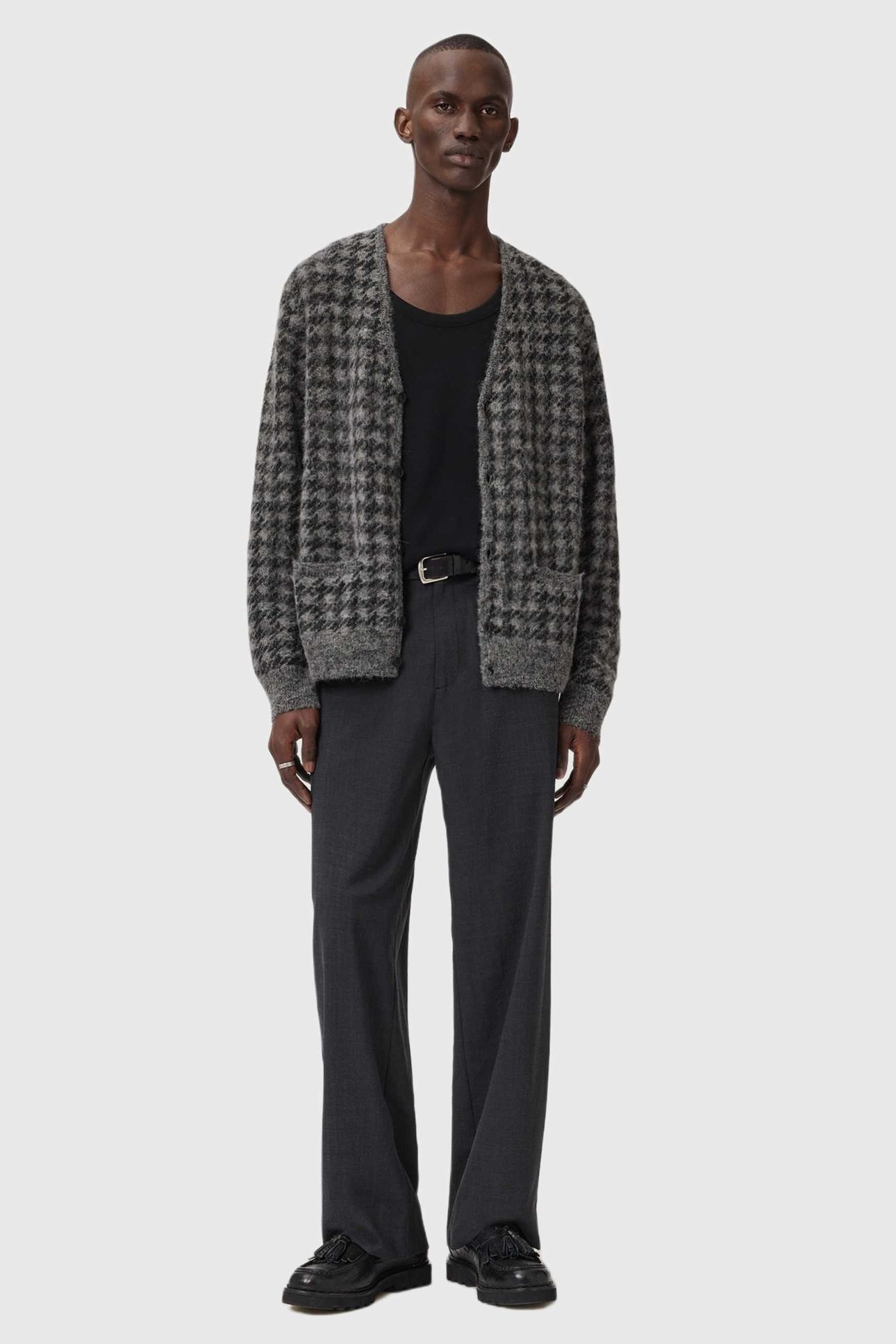 ZAIN CARDIGAN CHARCOAL GREY 3