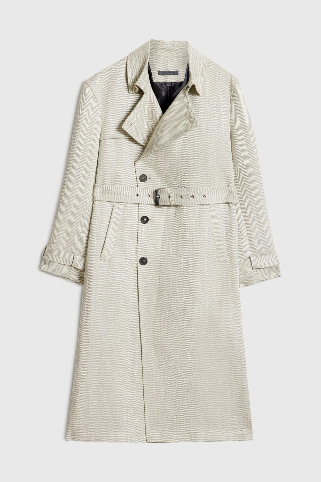LONG TRENCH COAT HONEYDEW 3