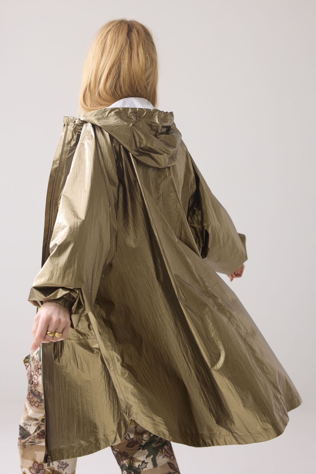 COAT METALLIC RAIN COMBAT GREEN 3