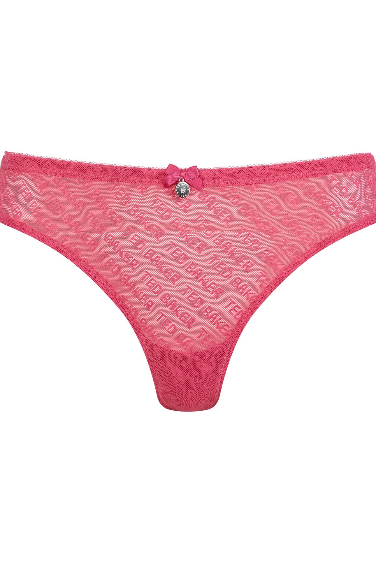 NELLY 3PK MESH AND LACE BRIEF CARMINE/ JET BLACK/CARMINE 3