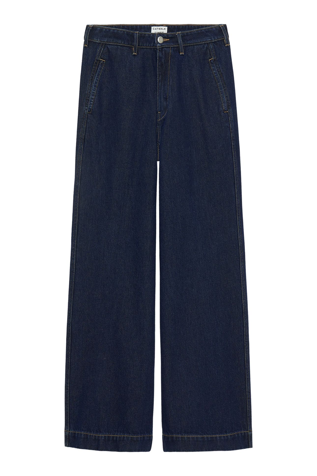 WIDE LEG JEANS DARK BLUE 4