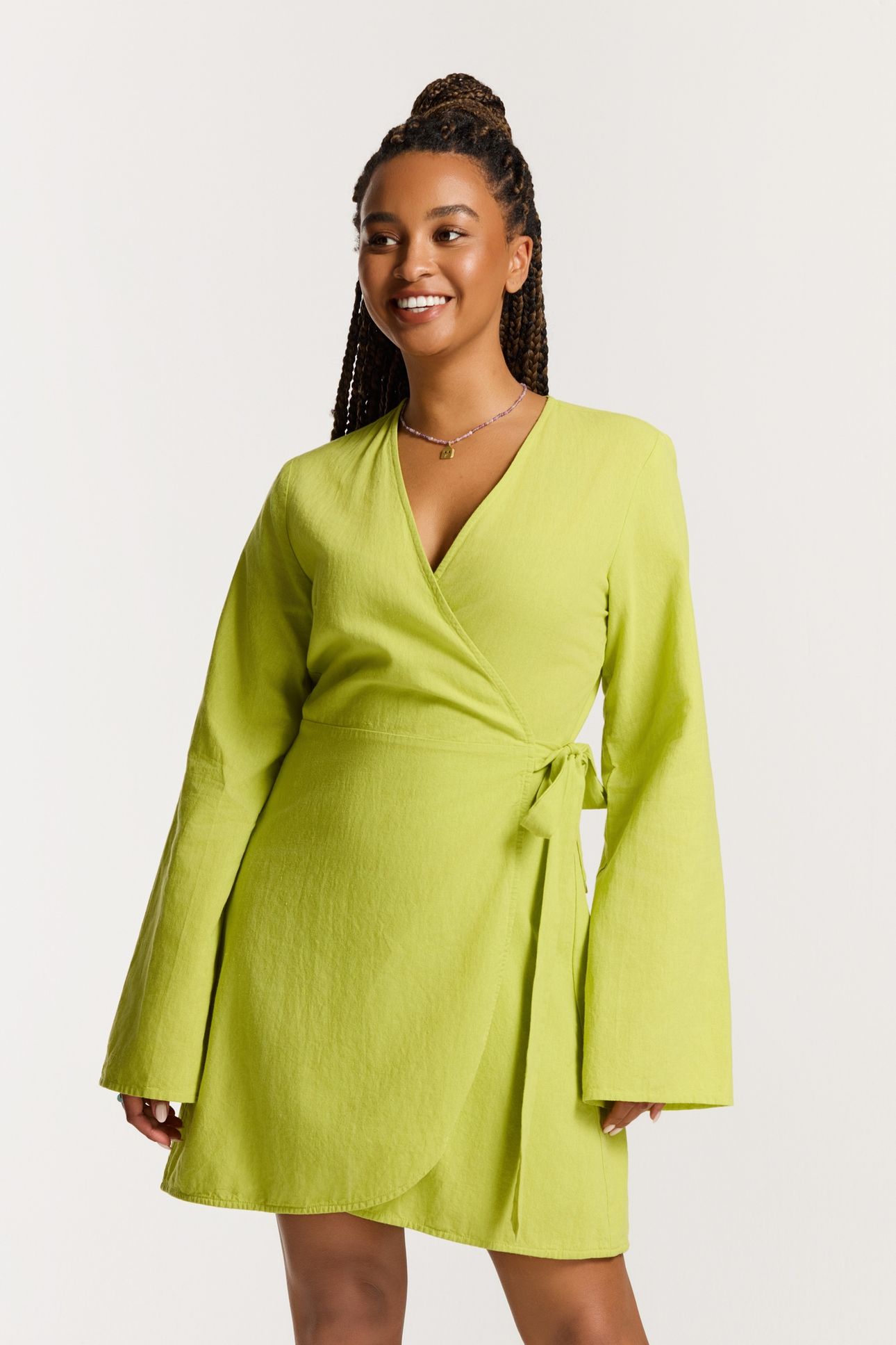 JANELLE DRESS GREEN PISTACHE 3