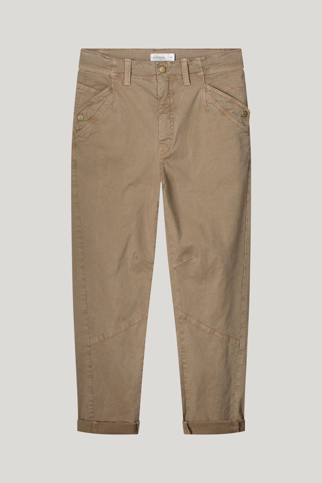 TAPERED PANT ROUGH TWILL KHAKI 4