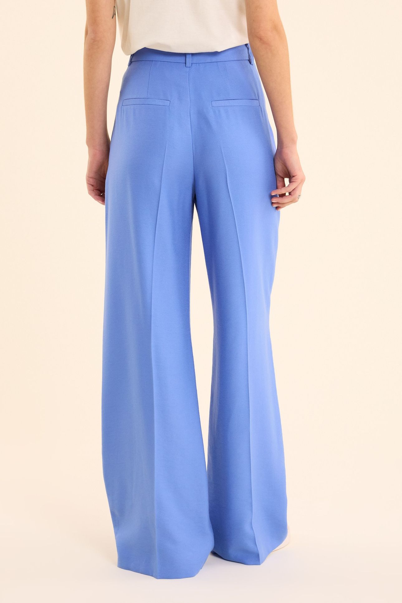 BLUE SUIT TROUSERS WITH BUTTONED POCKETS BLUE CERULEUM 4