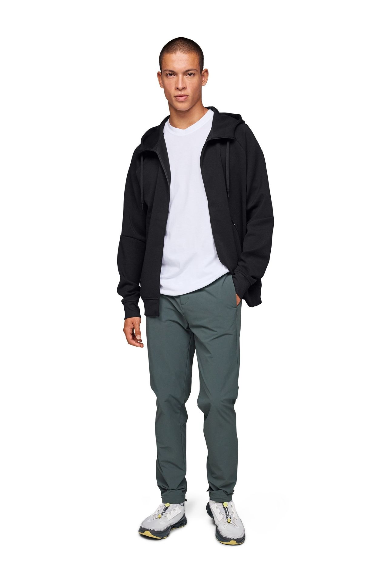 ZIPPED HOODIE 2 M BLACK 2