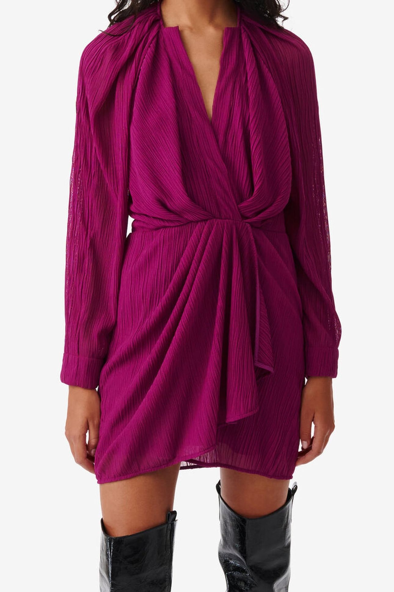 ALVINA DRESS FUSHIA 3