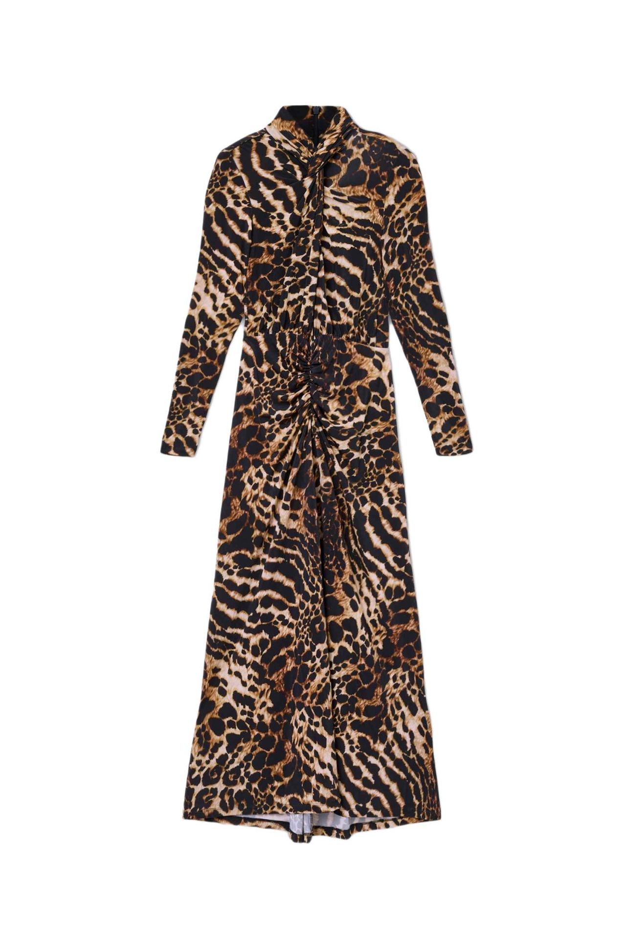 MINA DRESS PARDUS HONEY BROWN 5