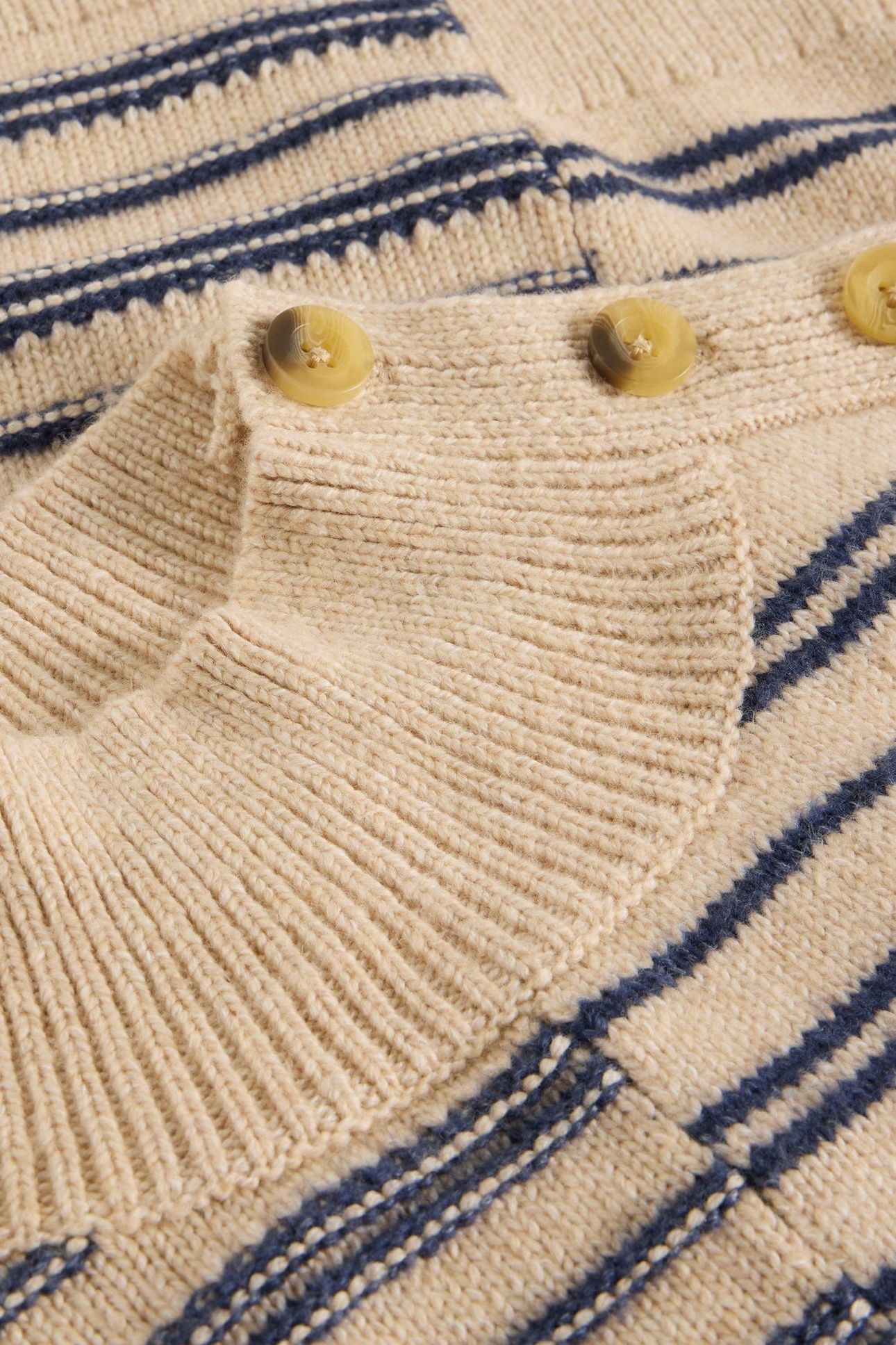 MIX STRIPE STAND NK JUMPER NATURAL MULTI 5