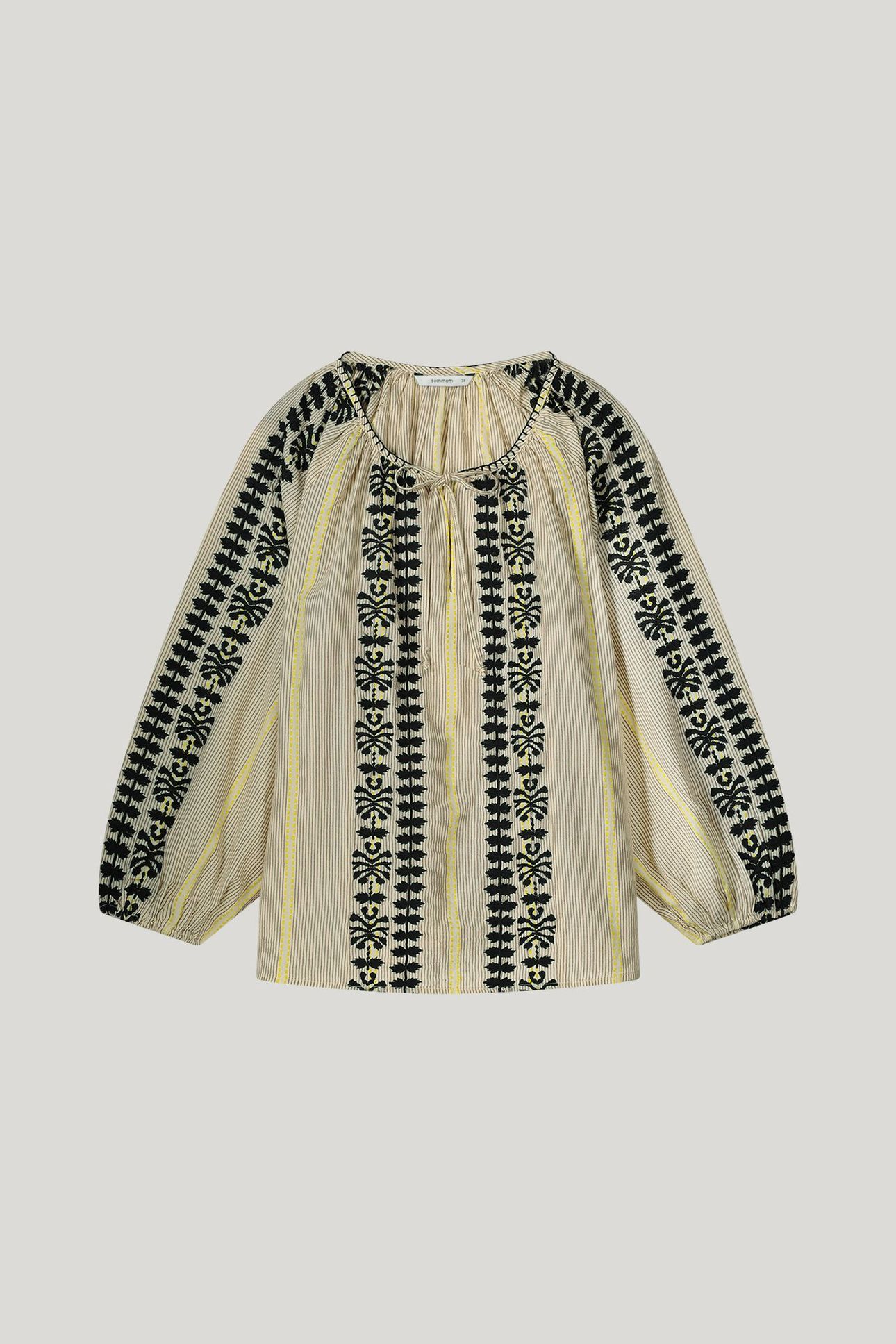 LONGSLEEVE TOP MOMOSA STRIPE PEBBLE BEIGE 4