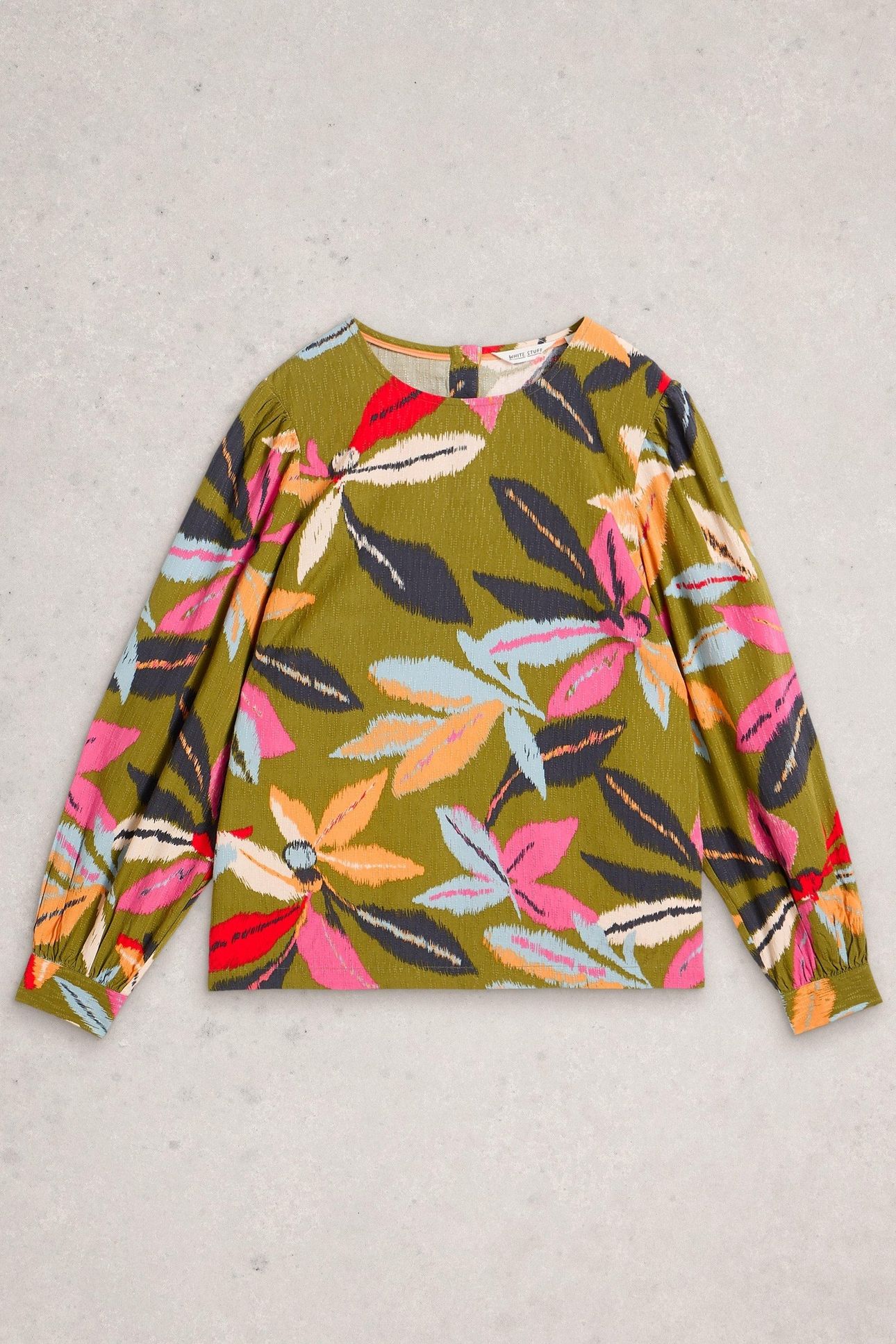 ULLA TOP GREEN MULTI 3