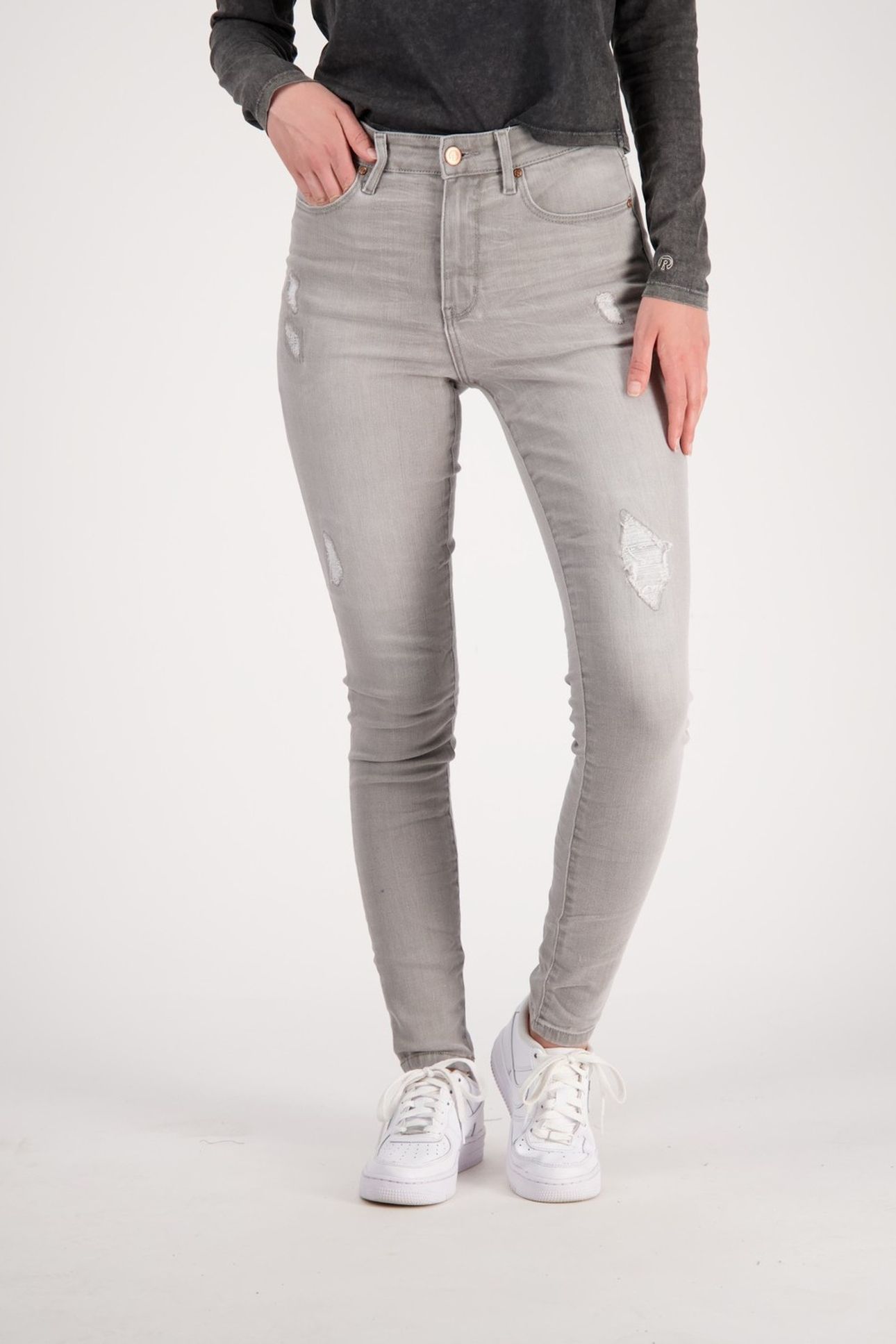 BLOSSOM SUPER SKINNY JEANS VINTAGE GREY 1