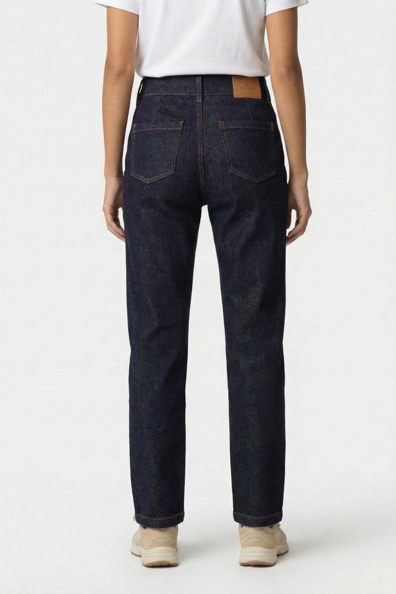 LE JILL - 7/8TH RAW MOM JEANS 2