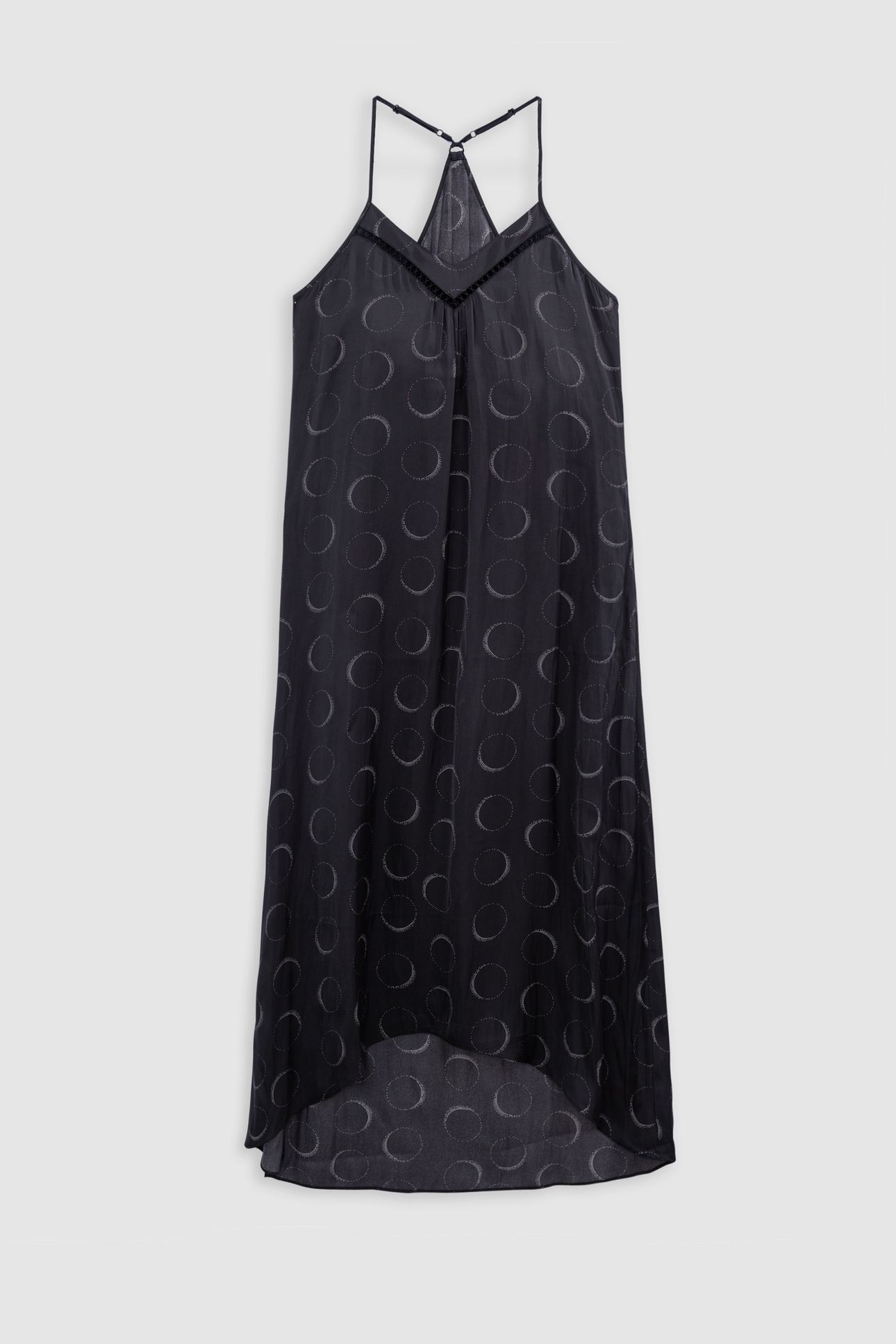BLACK ECLIPSE PRINT MAXI DRESS 3