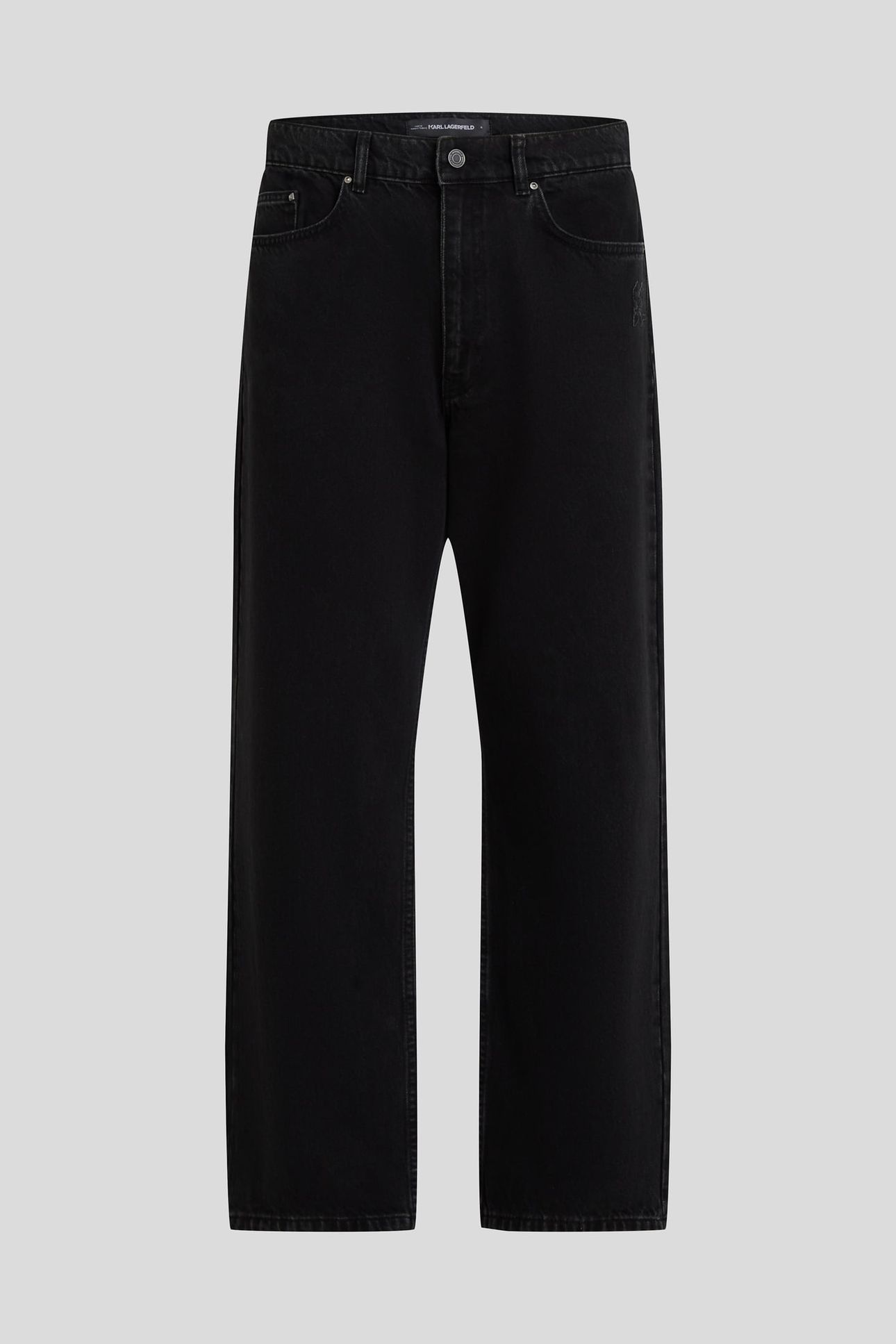 WASHED GREY KL RELAX STRAIGHT LEG JEANS 4