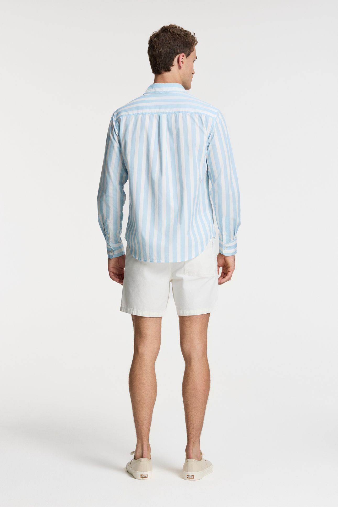 RICK LONG SLEEVE SHIRT BLOCK STRIPE BLUE CLOUD BLOCK STRIPES 6