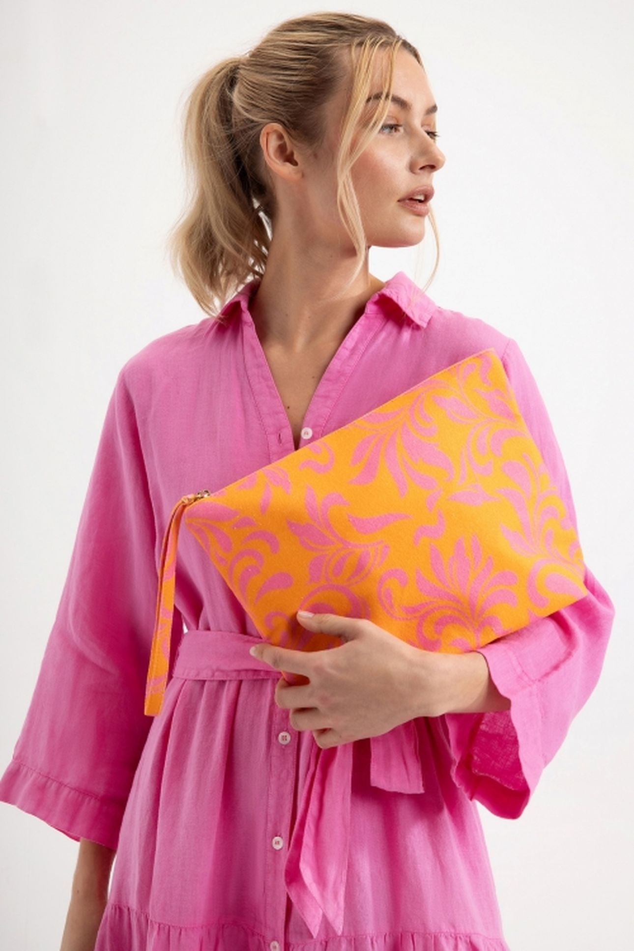 TOILET BAG XXL LIGHT ORANGE PRINT 4
