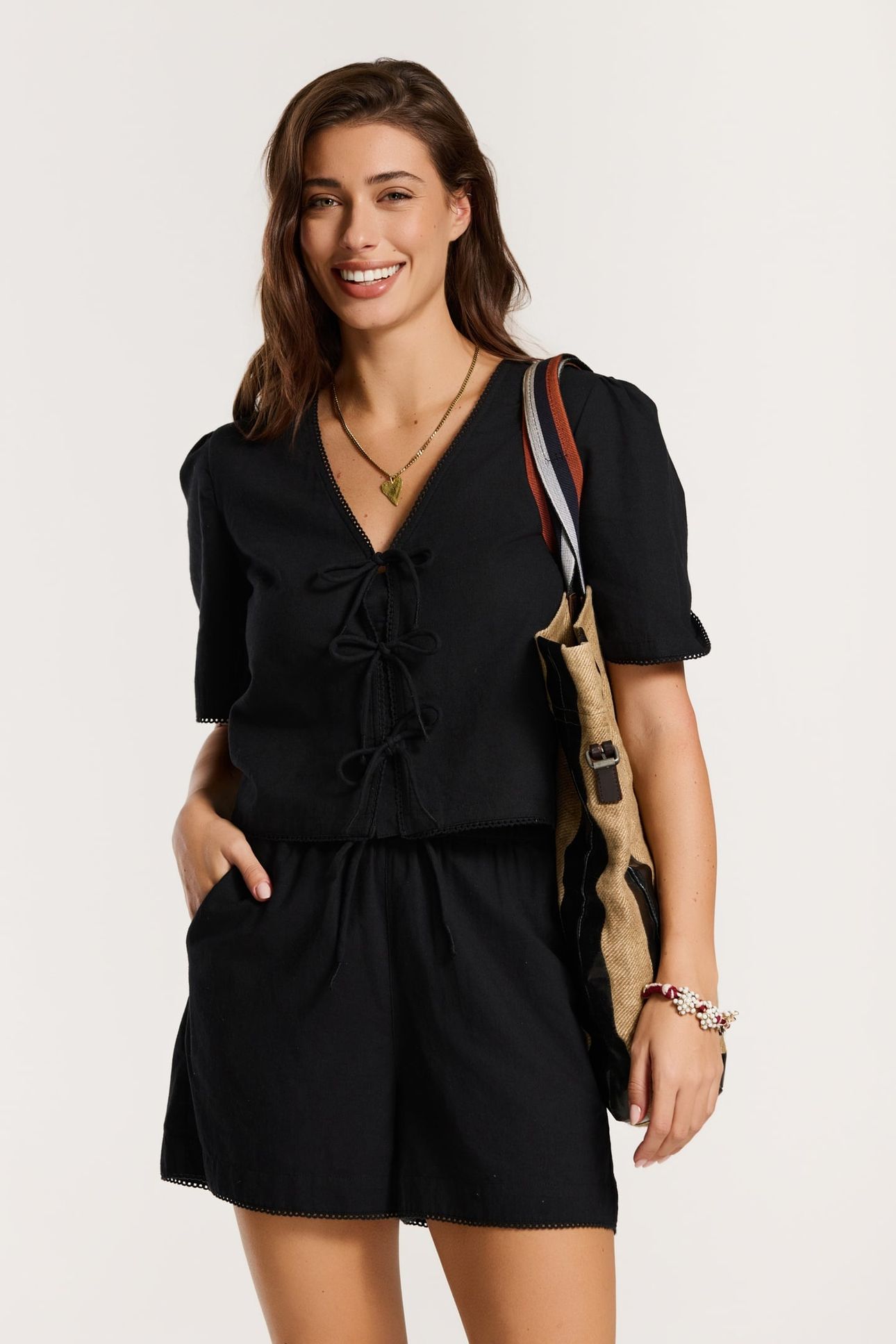 MISHA SHORTS BLACK 1