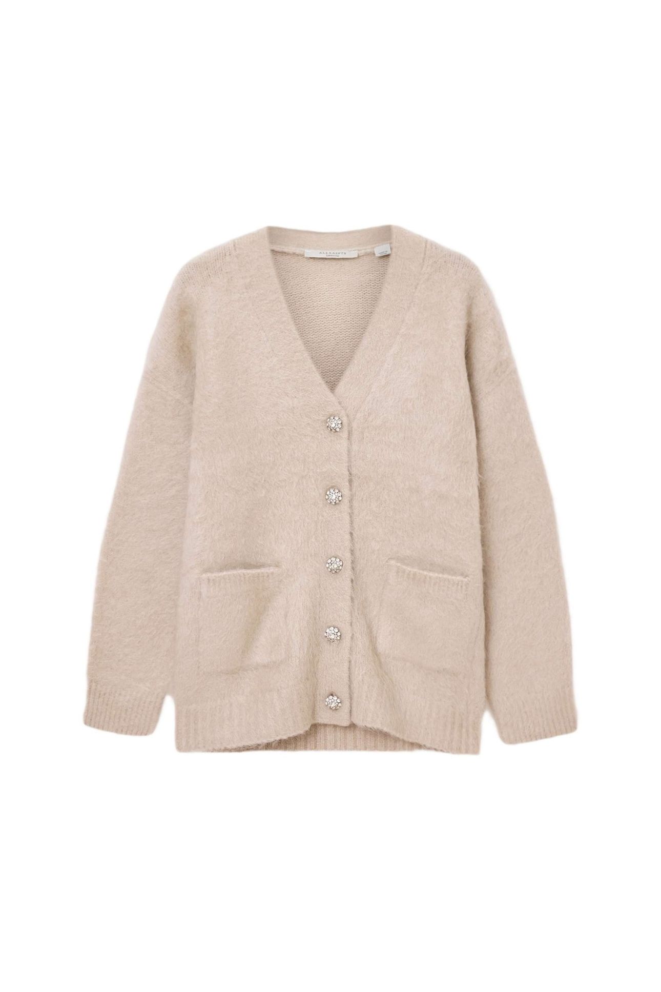 RUBI EMB CARDI PEARL WHITE 6