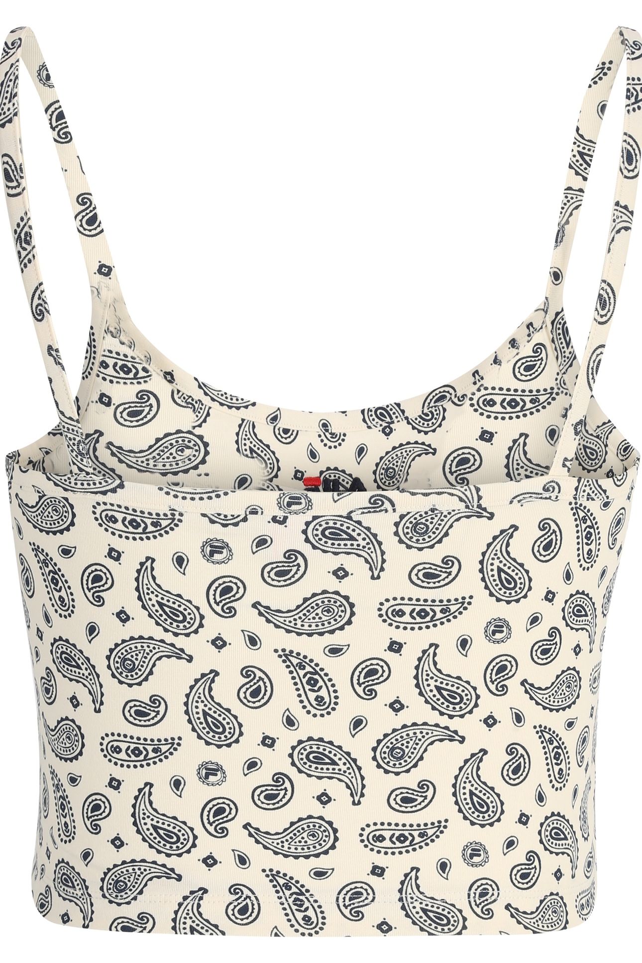 LUXOR AOP CROPPED SPAGHETTI TOP ANTIQUE WHITE PRAISLEY AOP 4