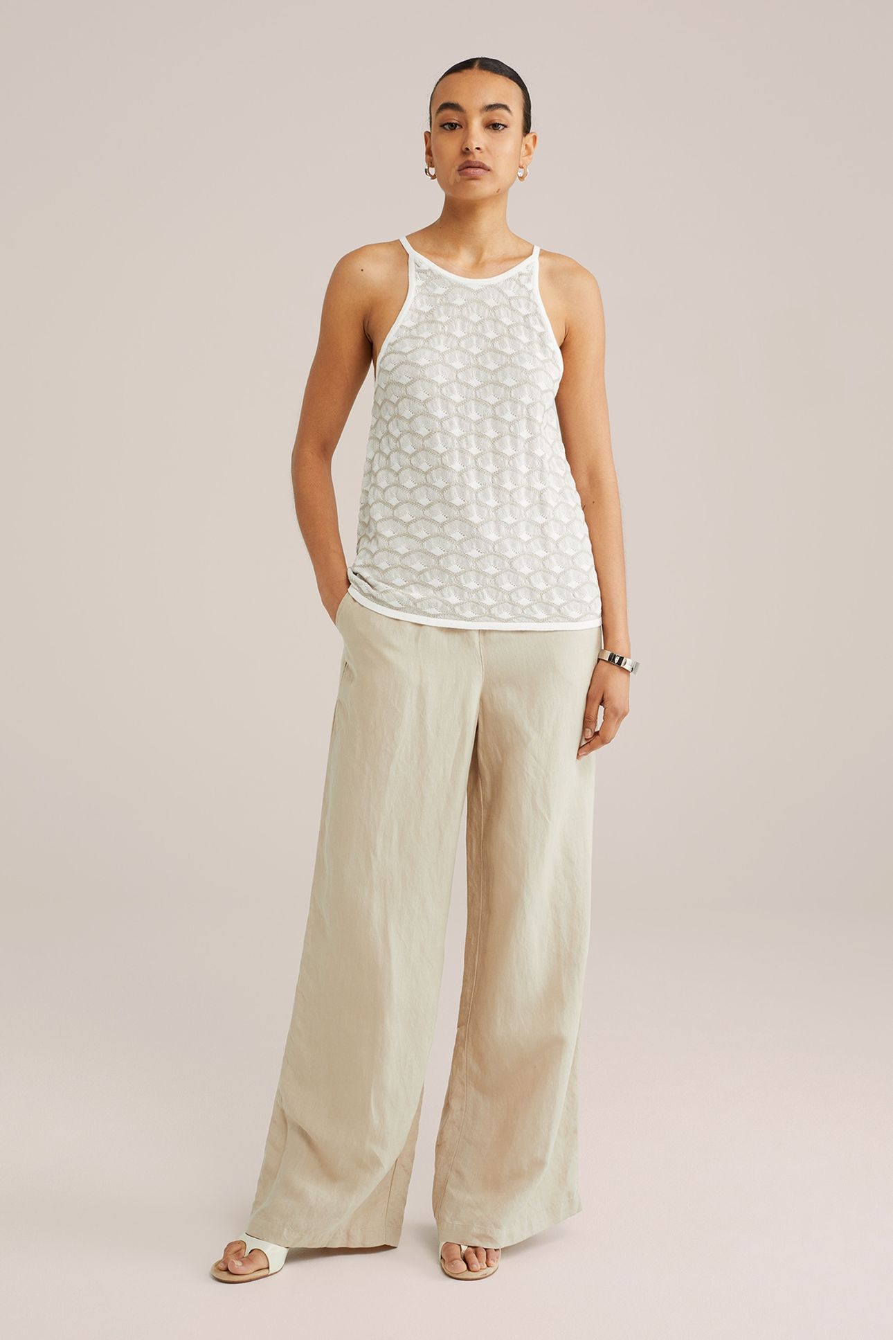 KNITTED PULLOVER WHITE 1