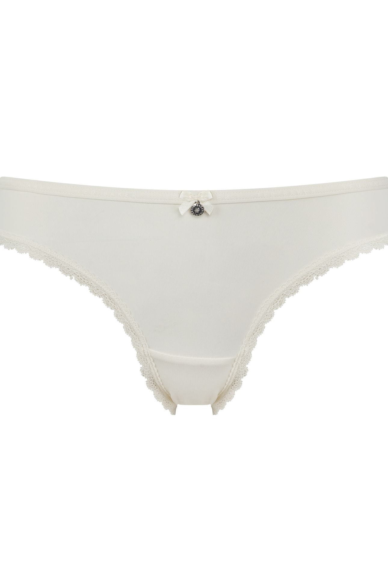 MYRTLE 3PK PLAIN AND PRINT BRIEF WITH LACE TRIM JET BLACK BO 6