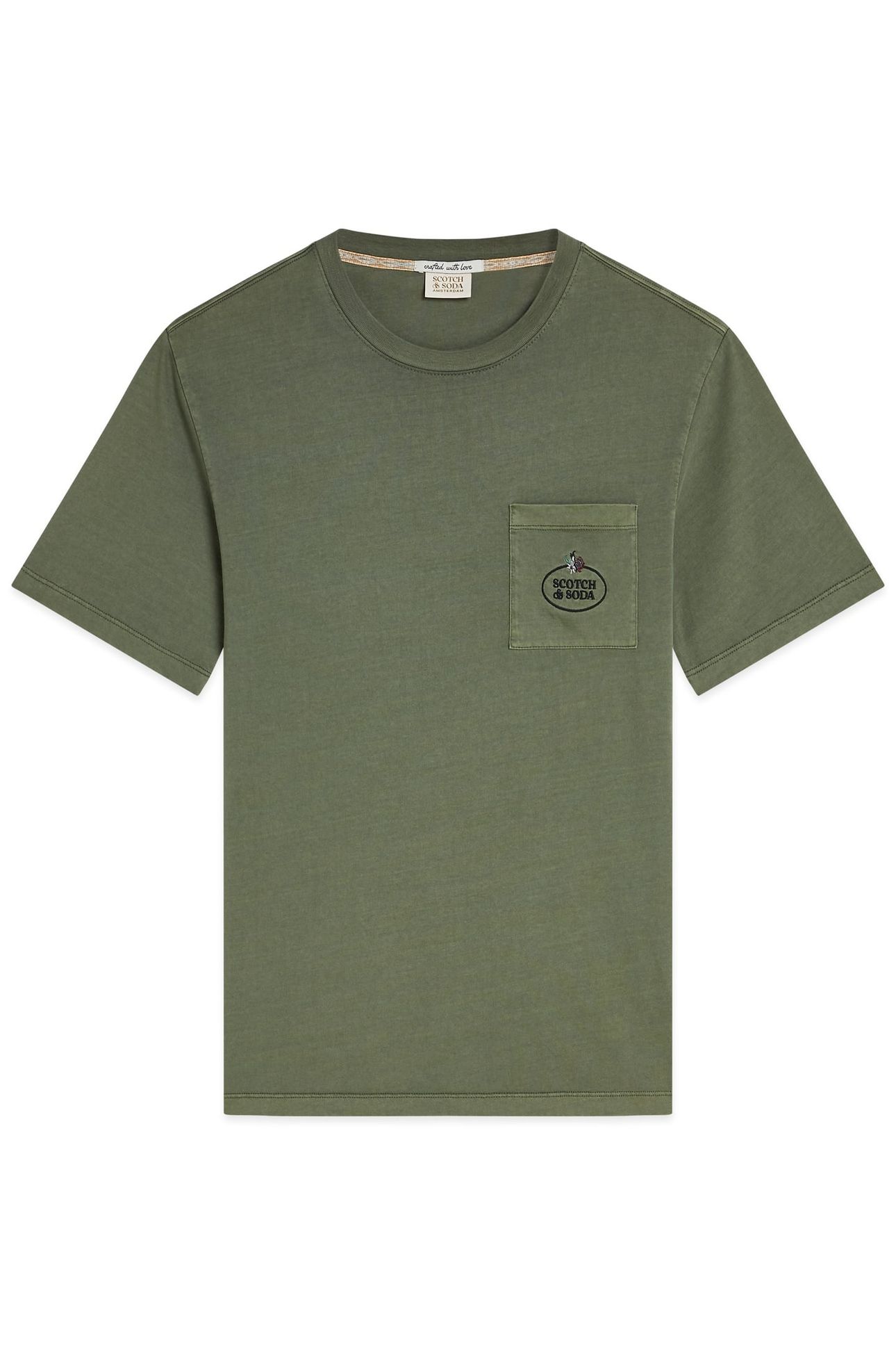 GARMENT DYED SS POCKET TEE MIDNIGHT TURQ 1