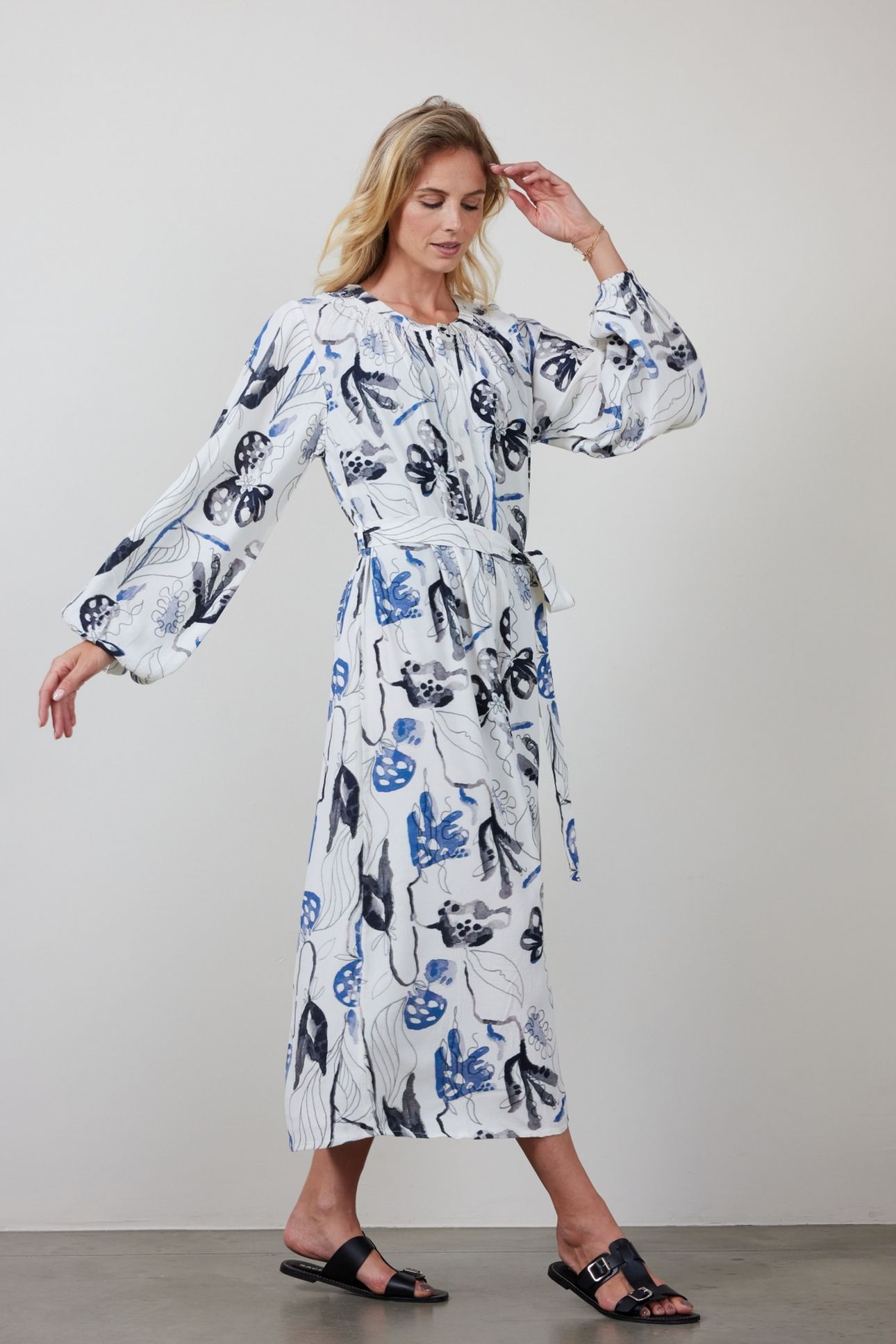 DRESS DIVINE OFFWHITE AMBIANCE PRINT 3