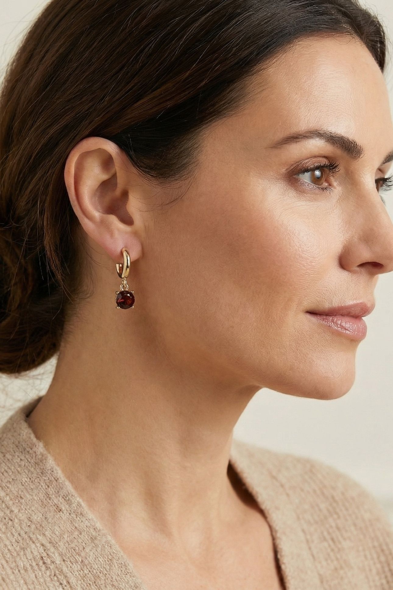 BURGUNDY HOOPS 5