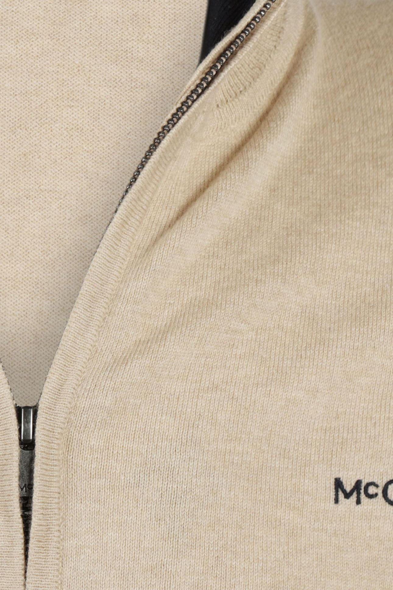 ZIP THRU CARDIGAN SAND 7