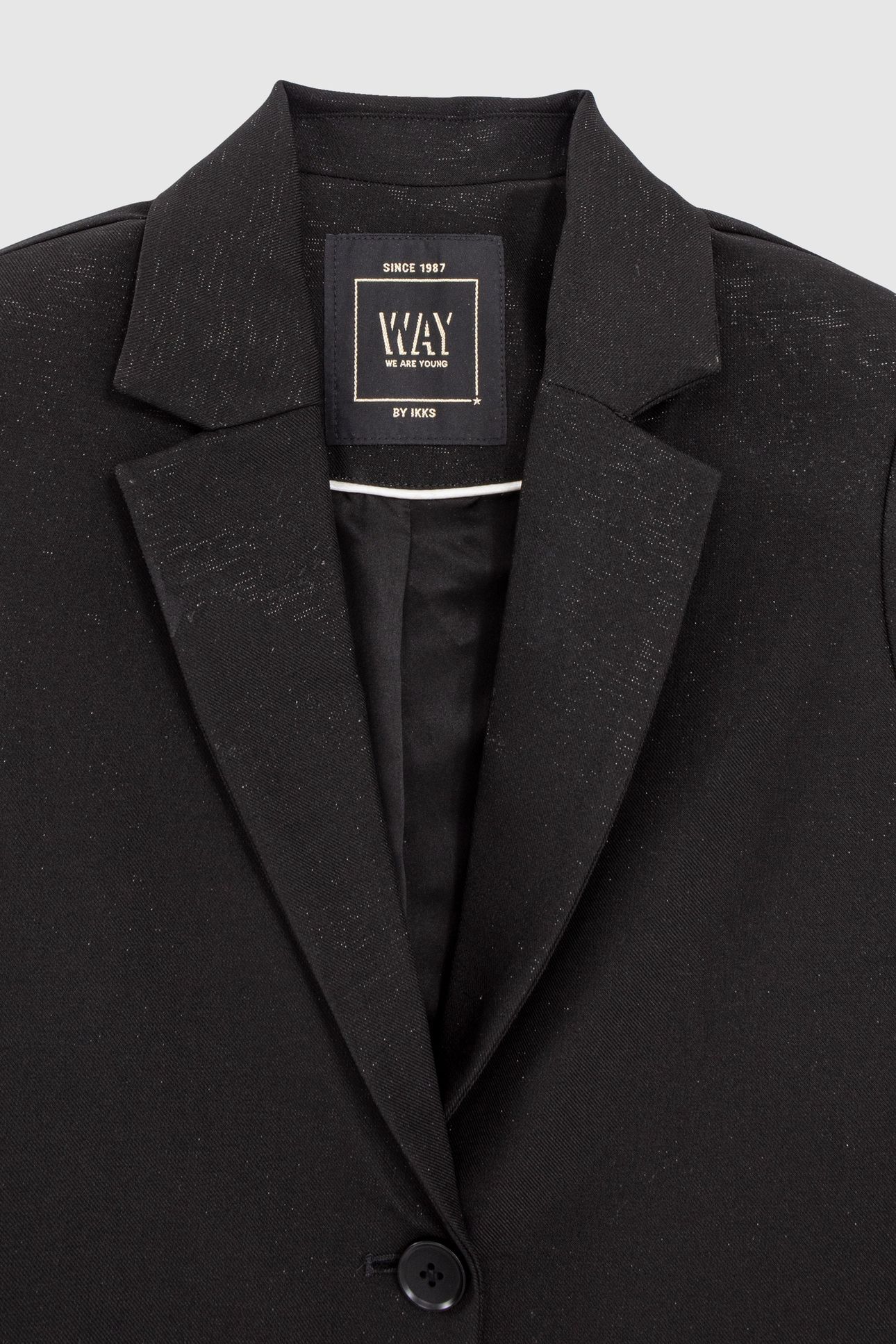 GIRLS' BLACK GLITTERY SUIT JACKET 3