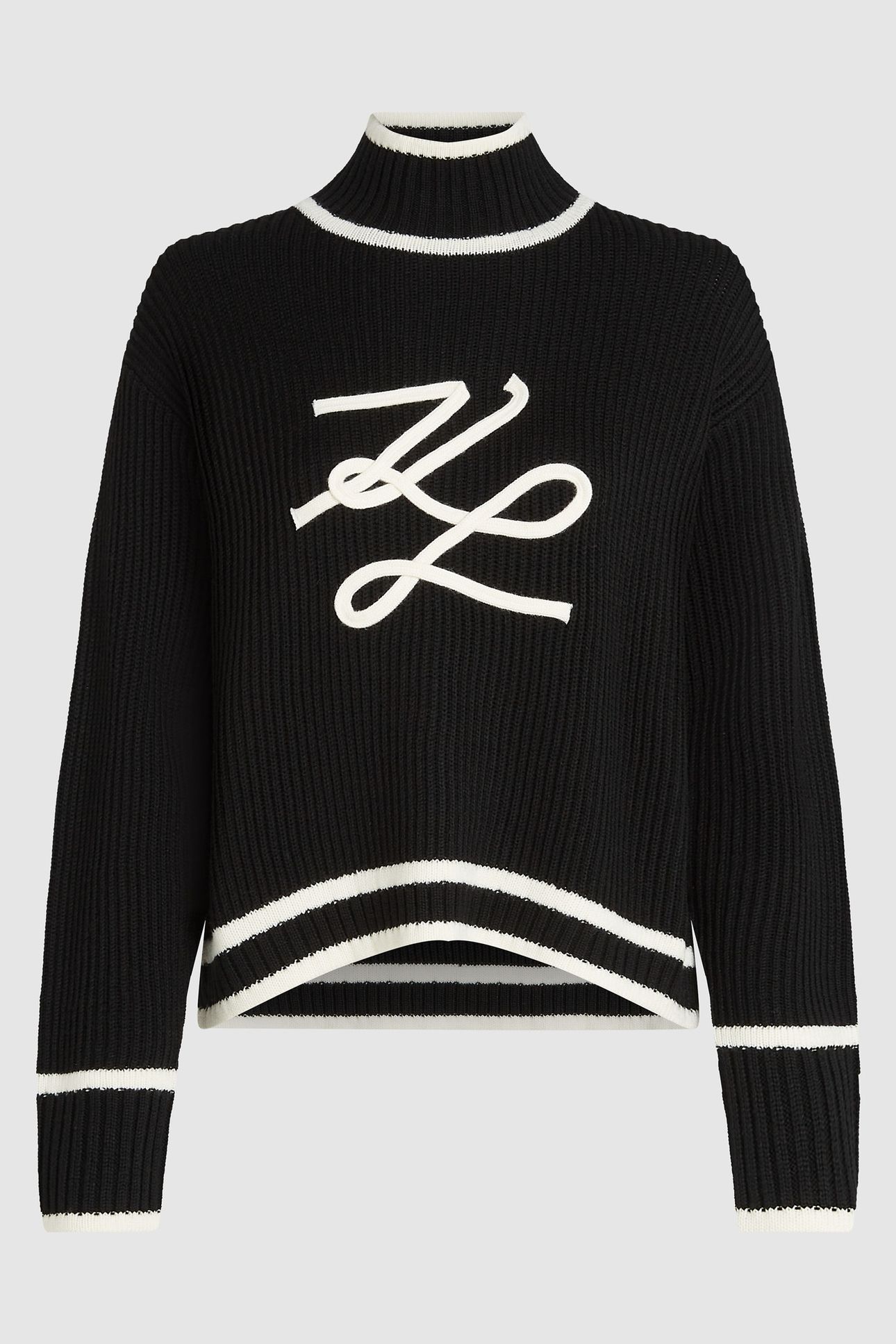 BLACK SOUTACHE AUTOGRAPH KNIT 5