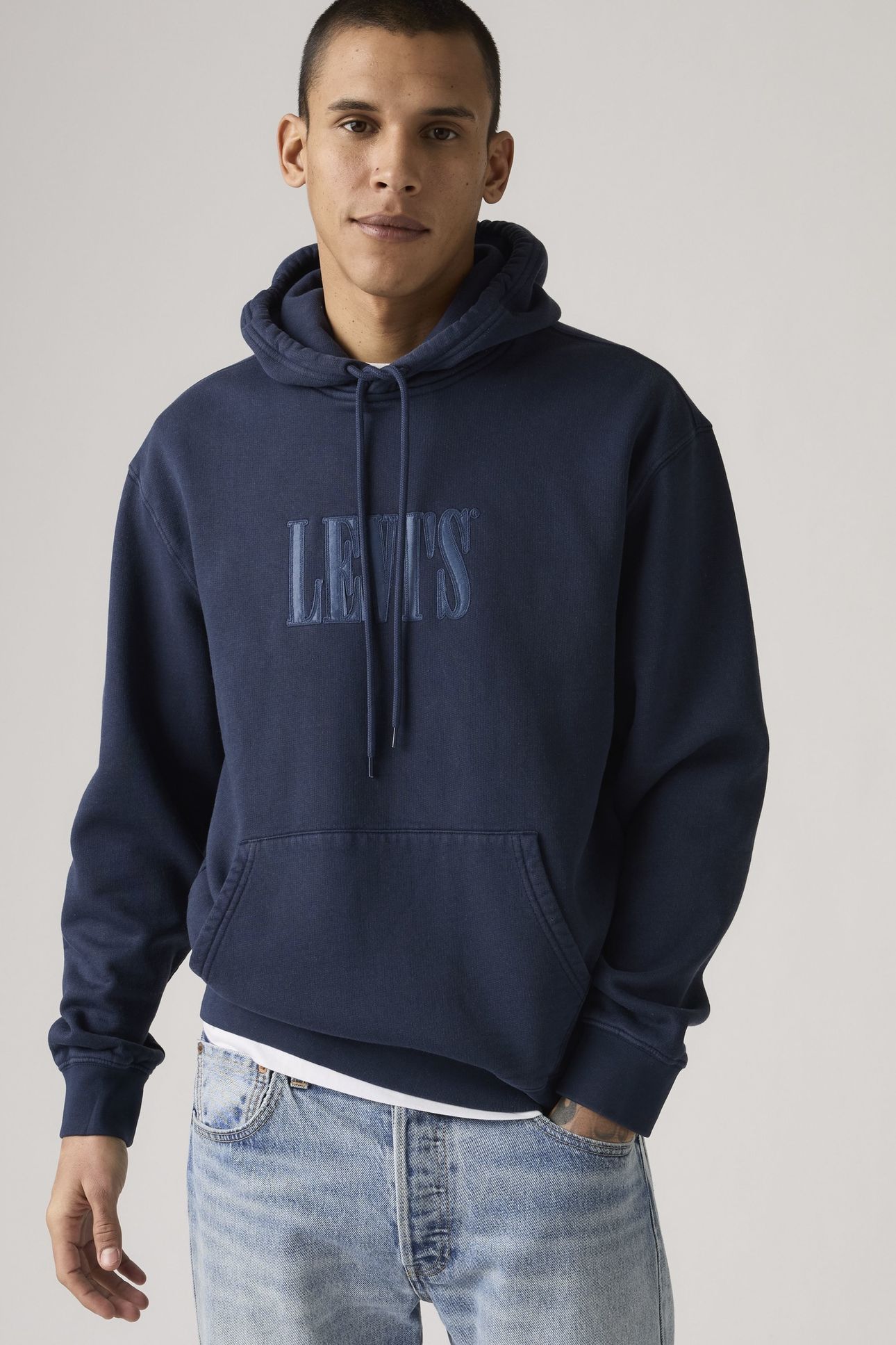 RELAXED GRAPHIC PO SSNL SERIF 4 NAVY BLA 2