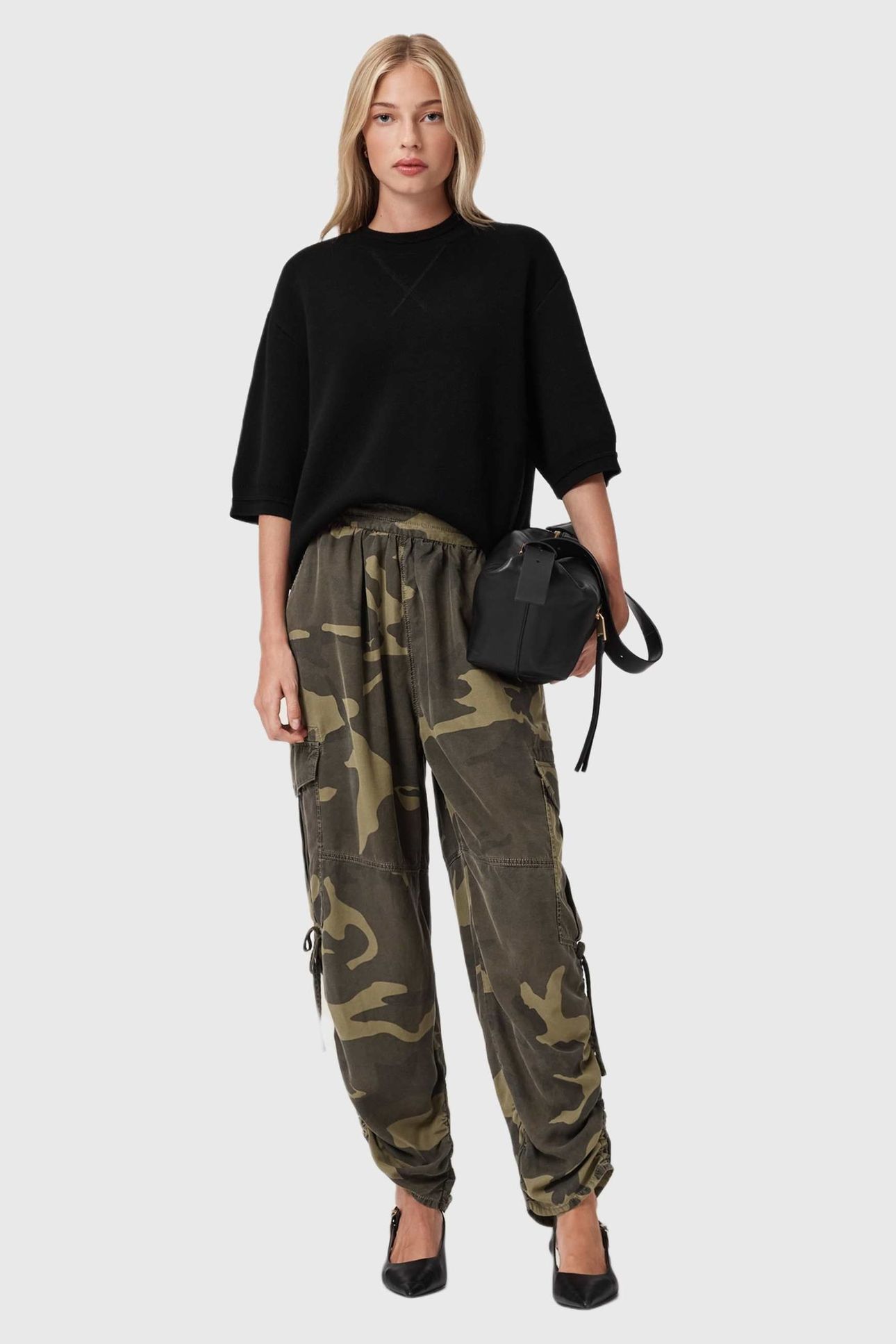 KAYE TENCEL TROUSER CAMO GREEN 3