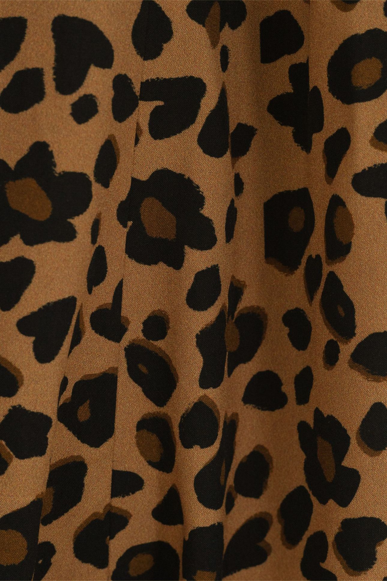 LEOPARD PRINT MIDI SKIRT CAMEL 8