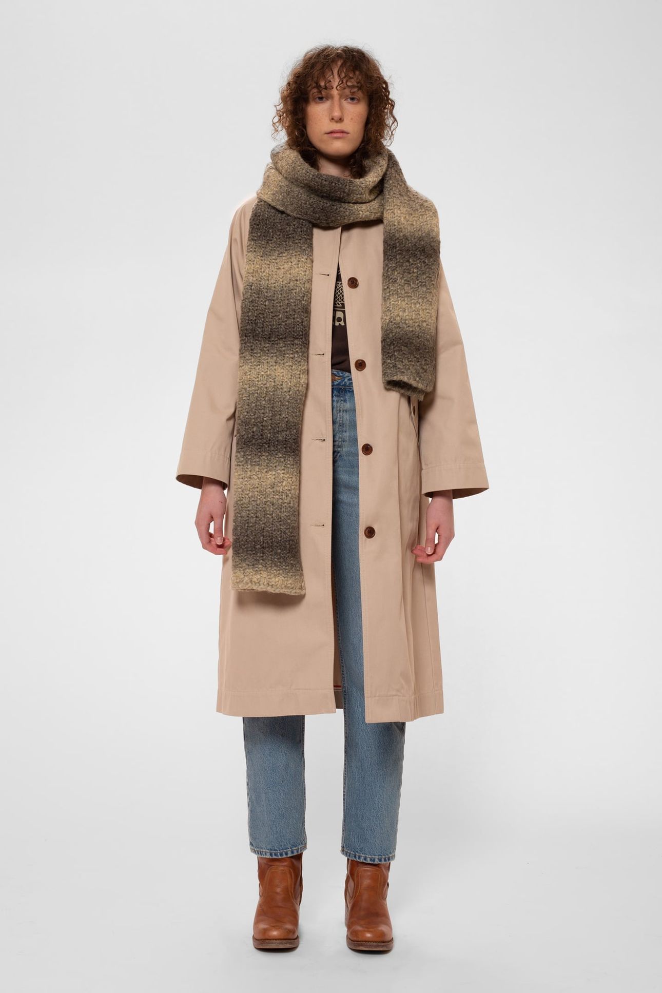 ODA KNITTED SCARF MULTI 1