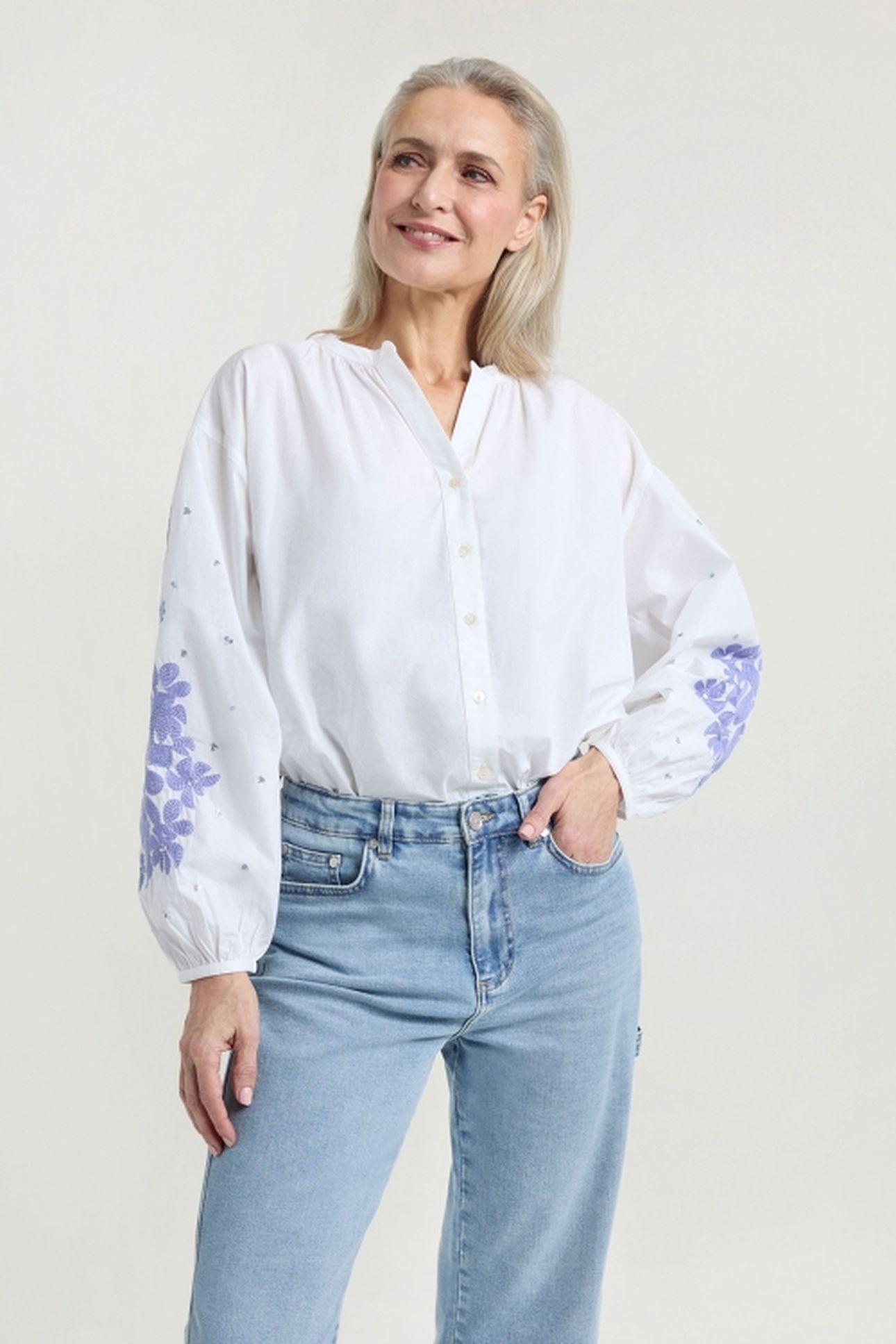 JET BLOUSE LAVENDER PRINT 3