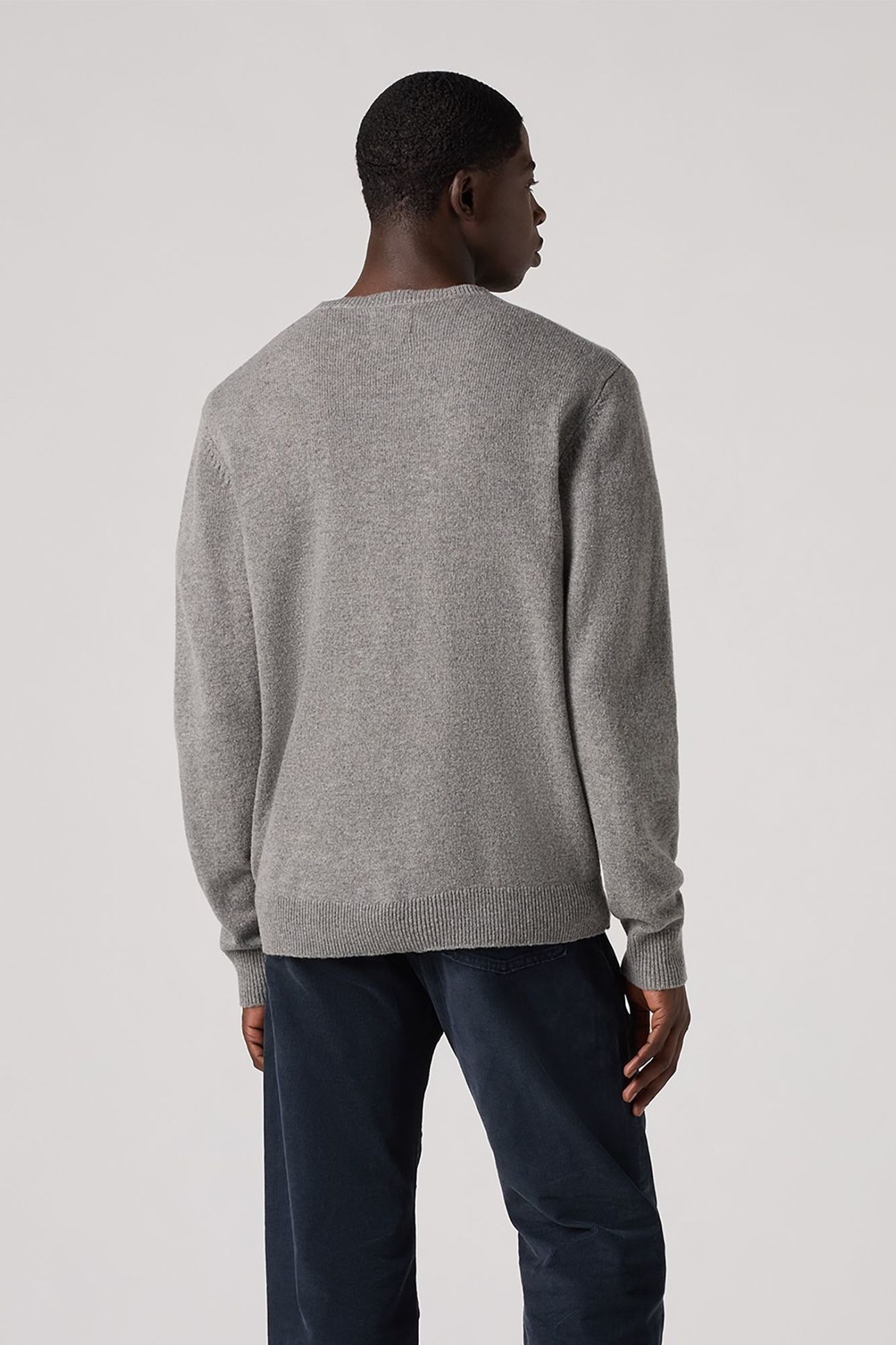 V NECK HM SWEATER MID TONE GREY HEATHER 4