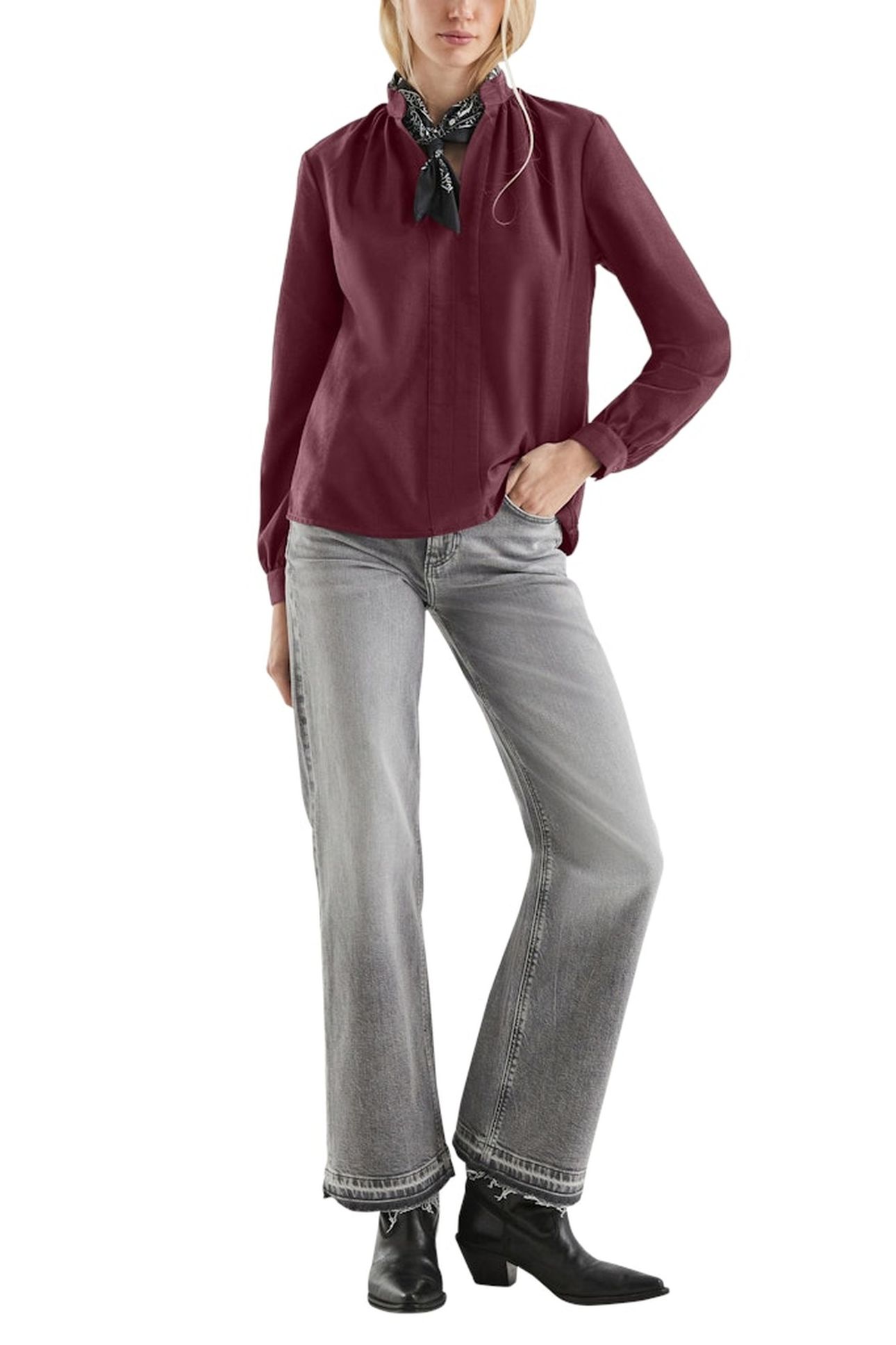 S.OLIVER-QS BLOUSES BURGUNDY 2