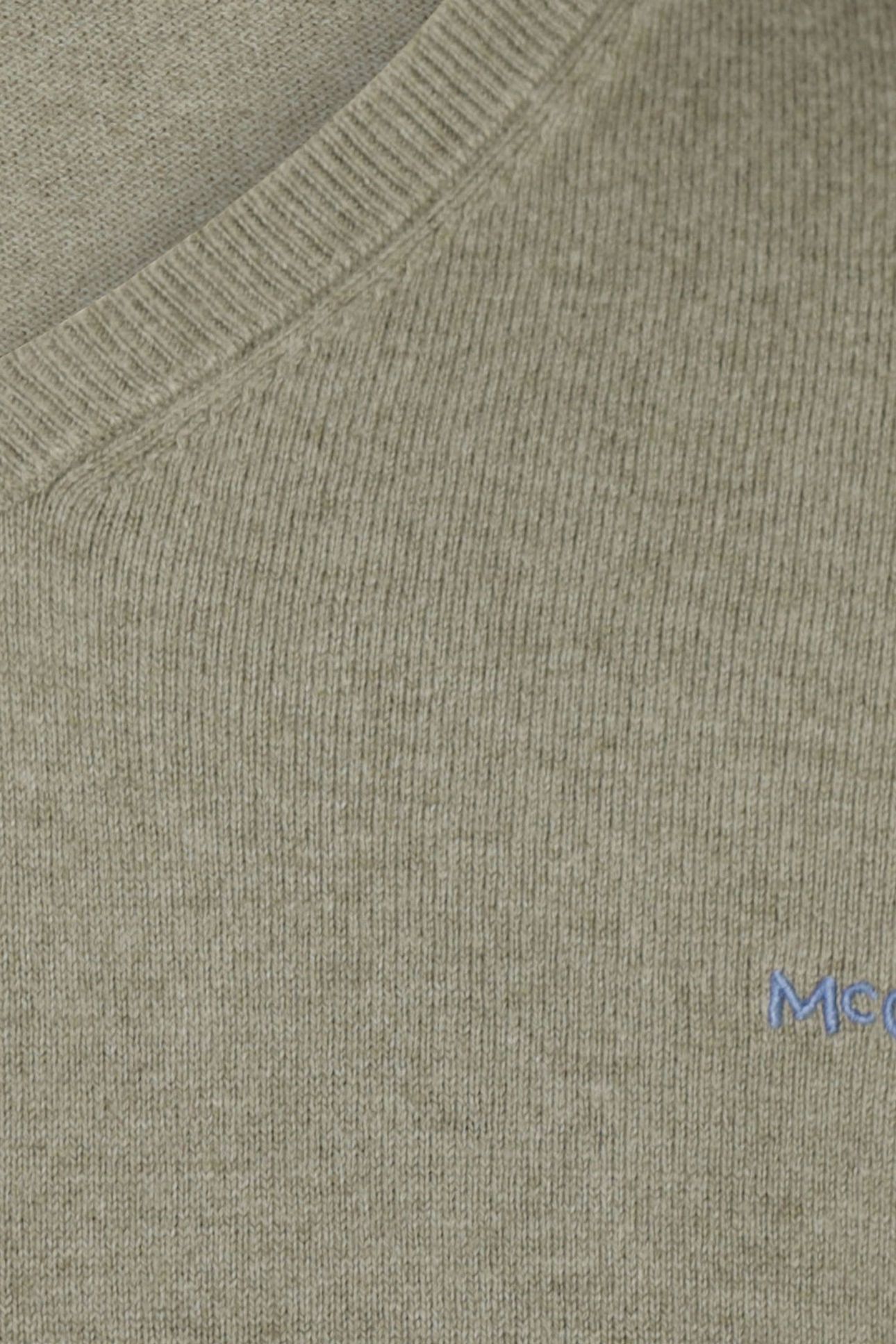 V-NECK SWEATER LIGHT OLIVE 7