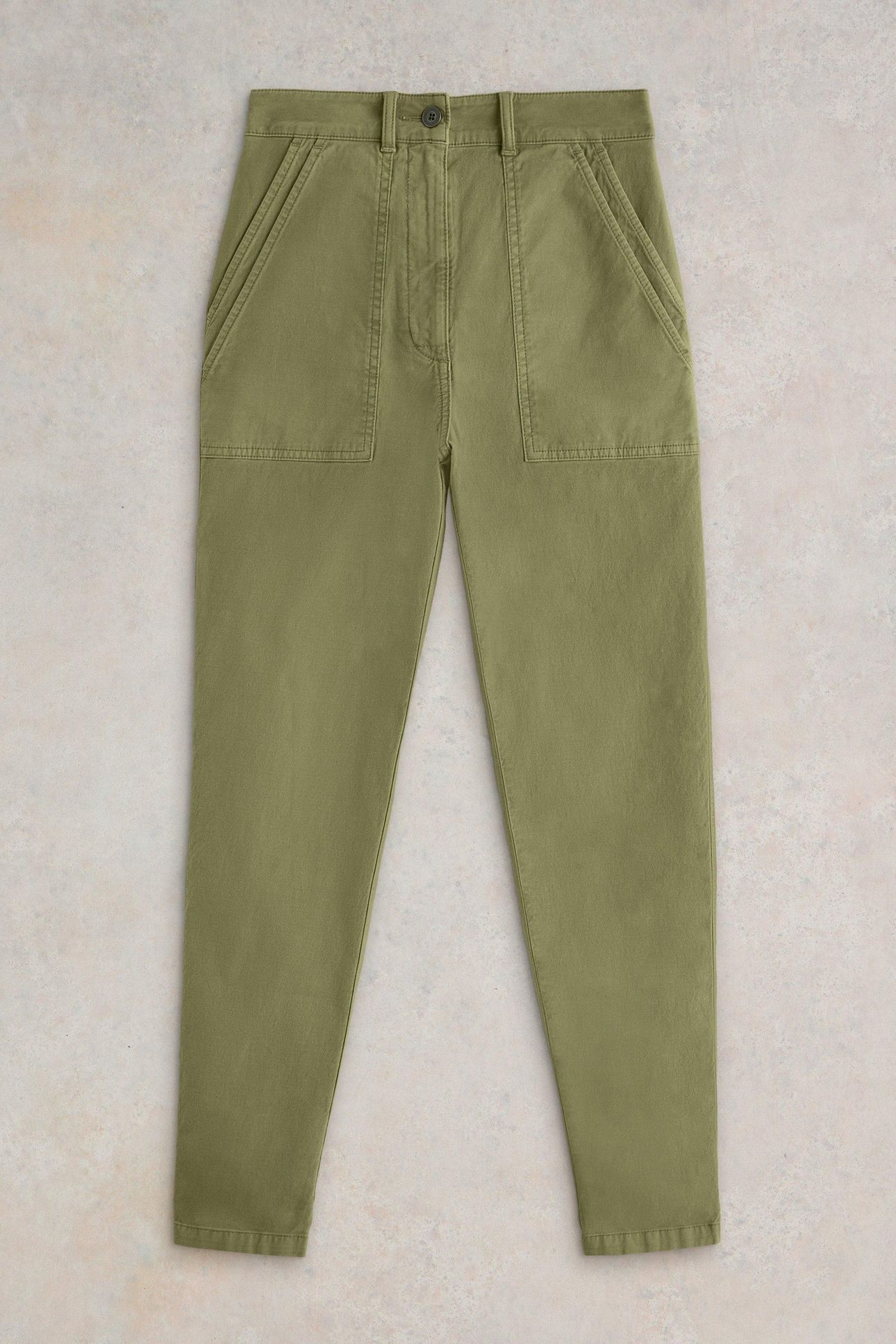 TWISTER CHINO TROUSER KHAKI GREEN 4