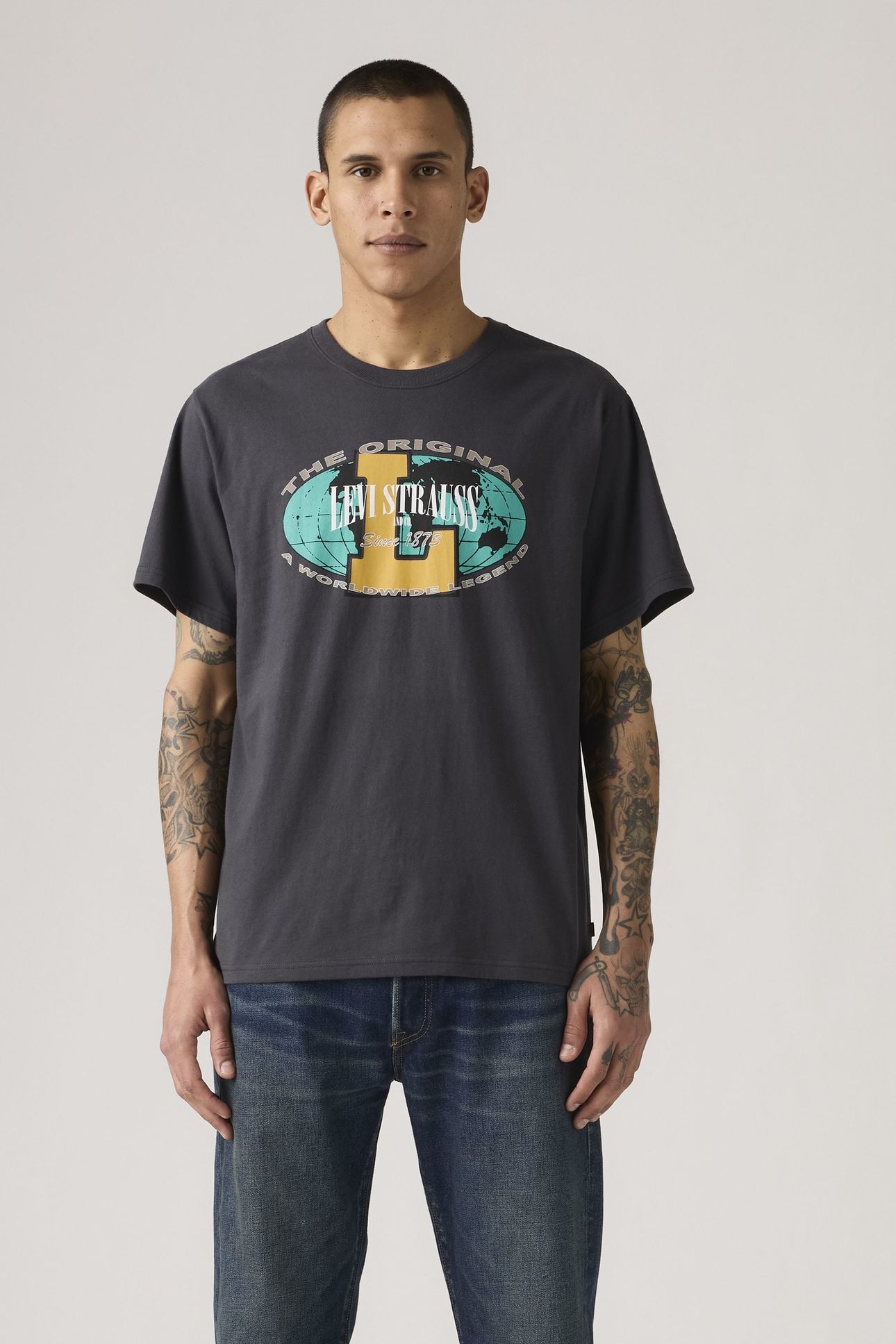 SS RELAXED FIT TEE ARCHIVAL WORLD LEGEND 1