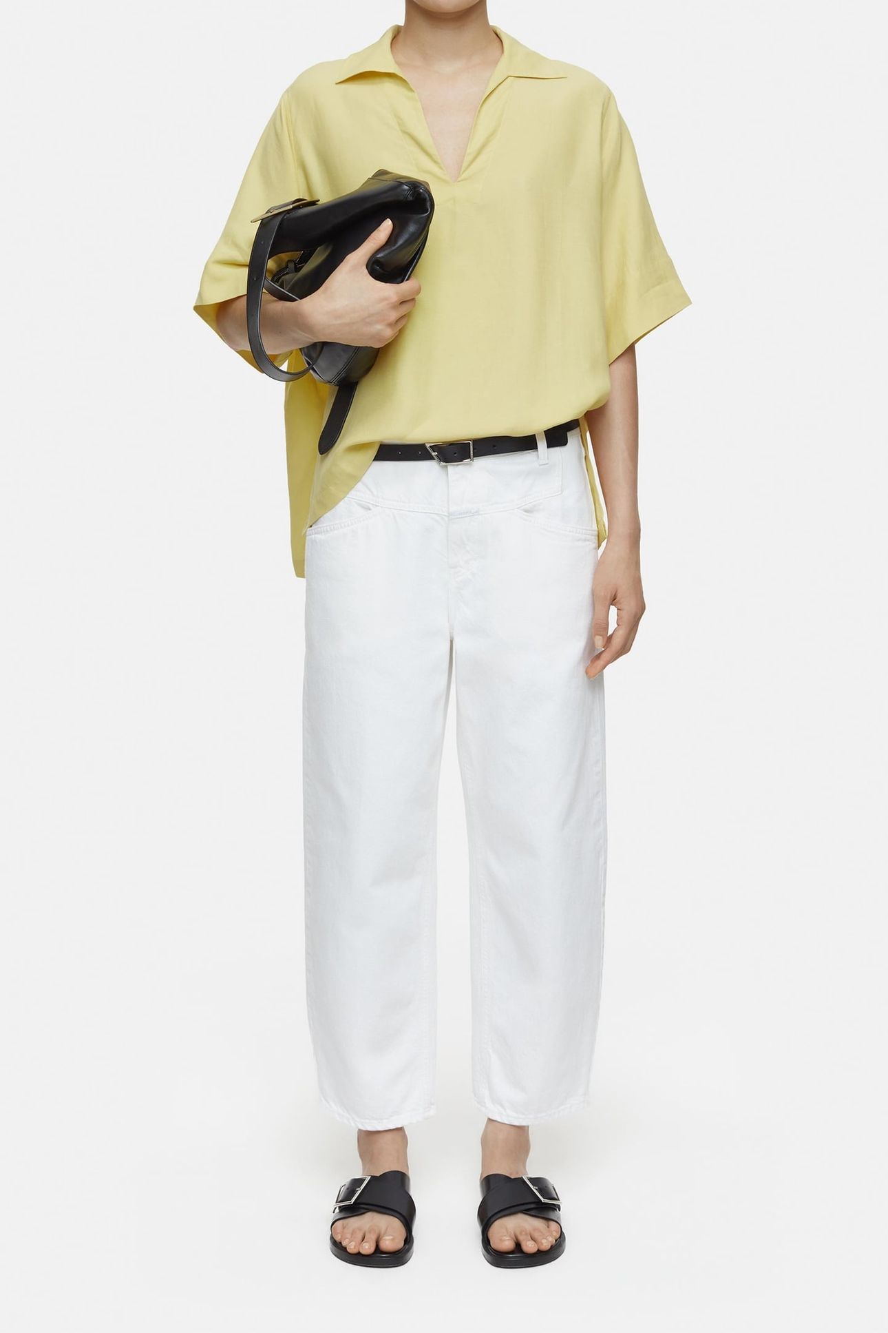 SHORT SLEEVE TUNIC SHIRTS & BLOUSES CALAMATTA YELLOW 1