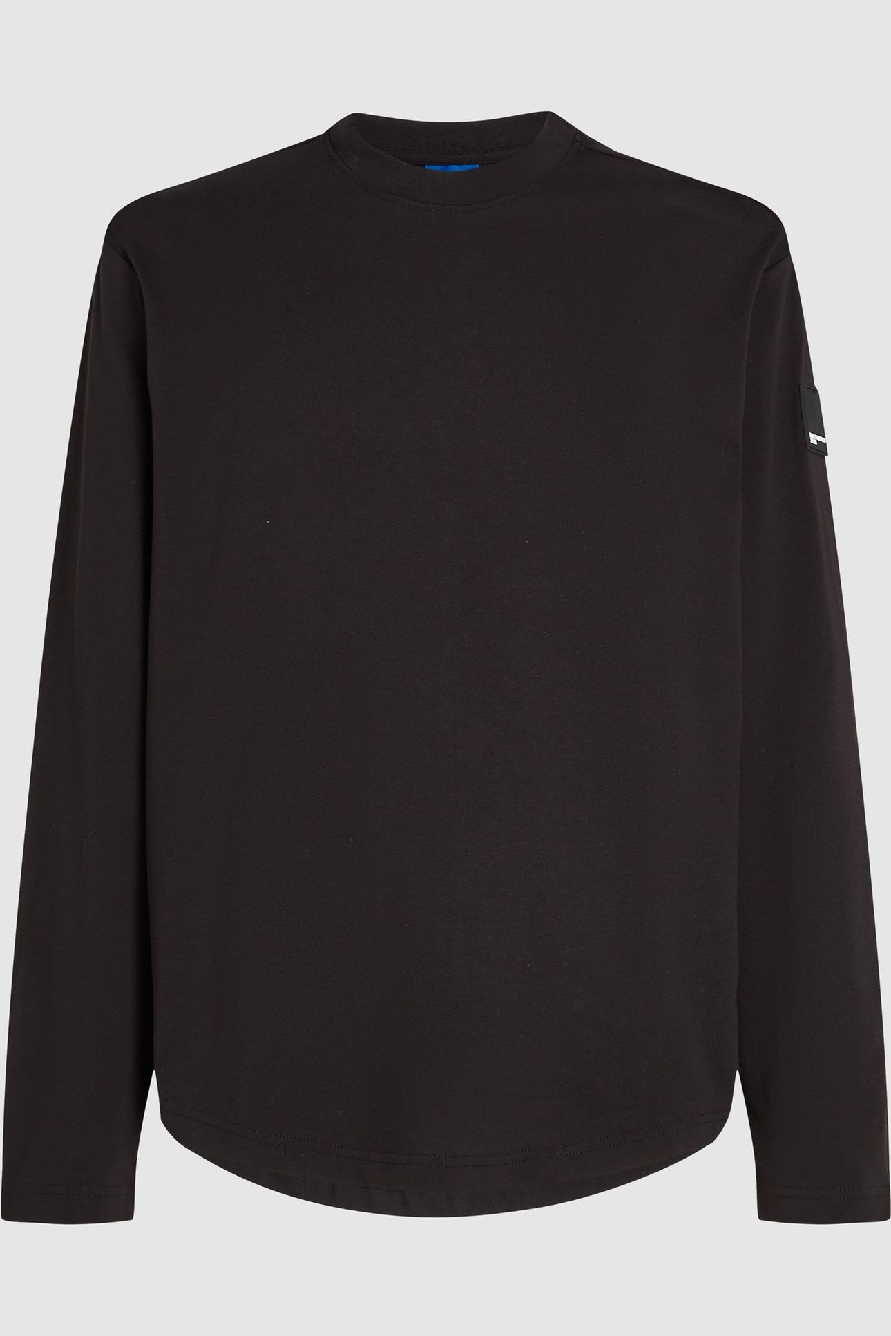BLACK KLJ REG LS CURVED HEM TEE 1