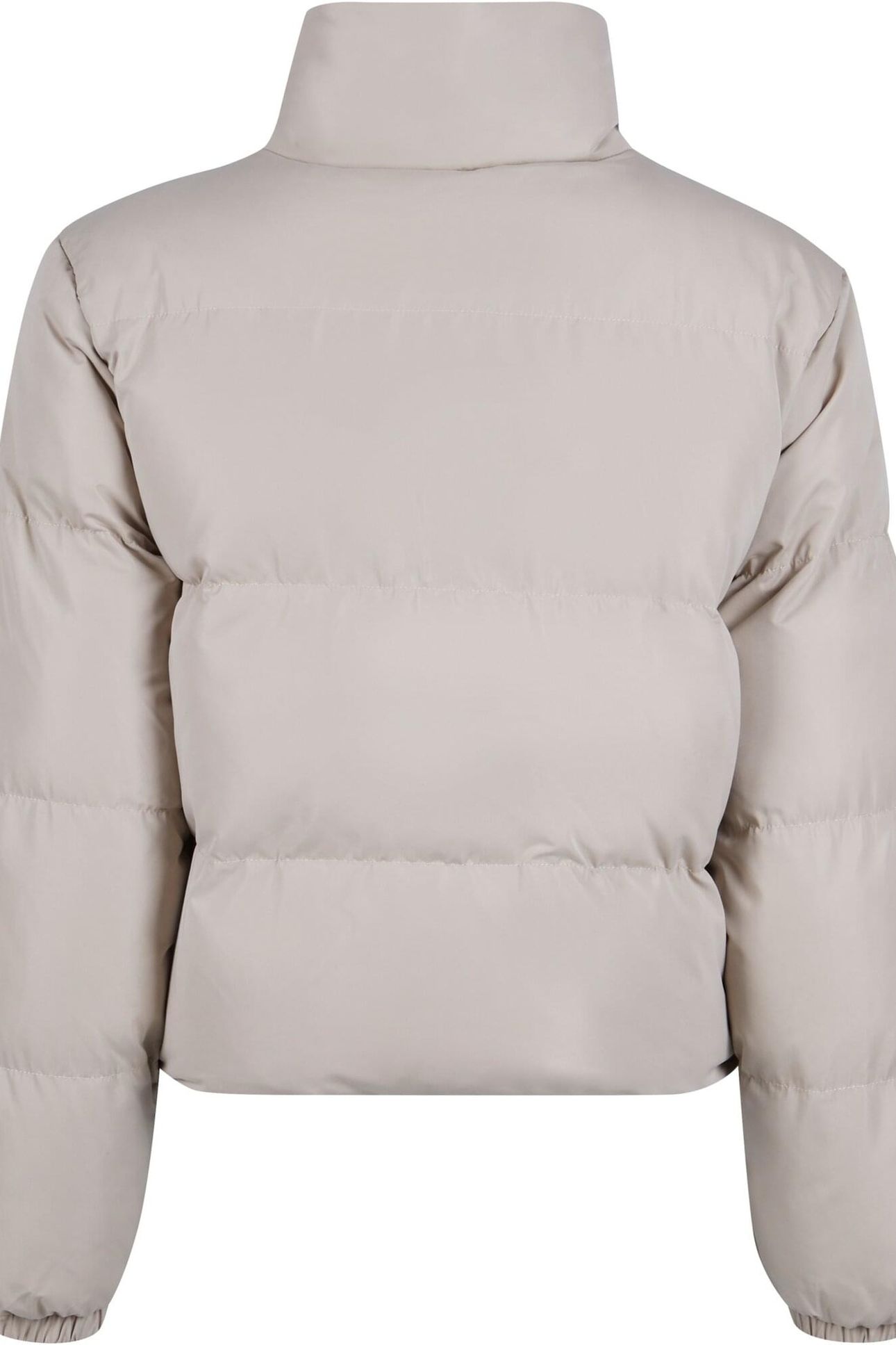LADIES SHORT PEACHED PUFFER JACKET WET SAND 8