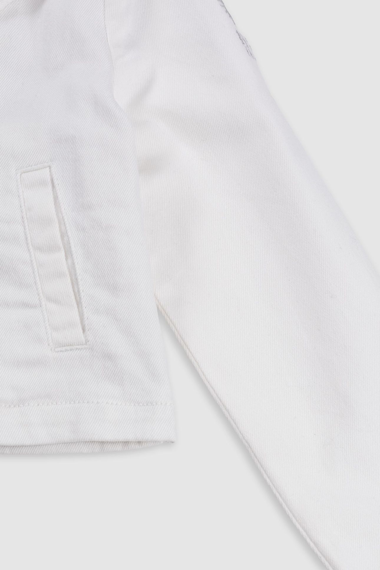 ECRU DENIM BIKER JACKET 4