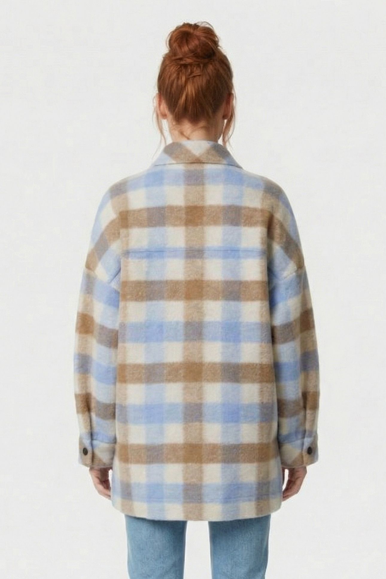 WALLIS OVERSHIRT BLUE/BROWN 2